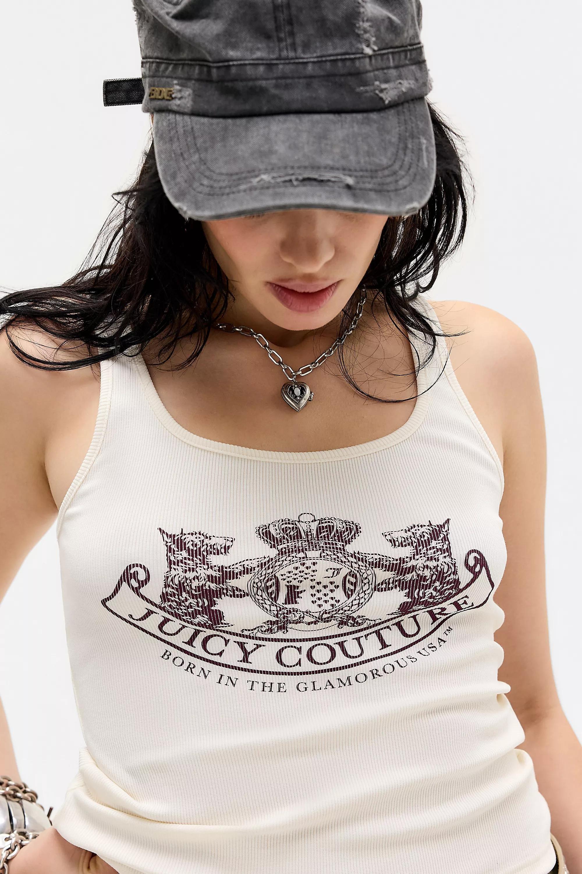 White Juicy Couture Uo Dog Crest Tank Top, CREME, large image number 2