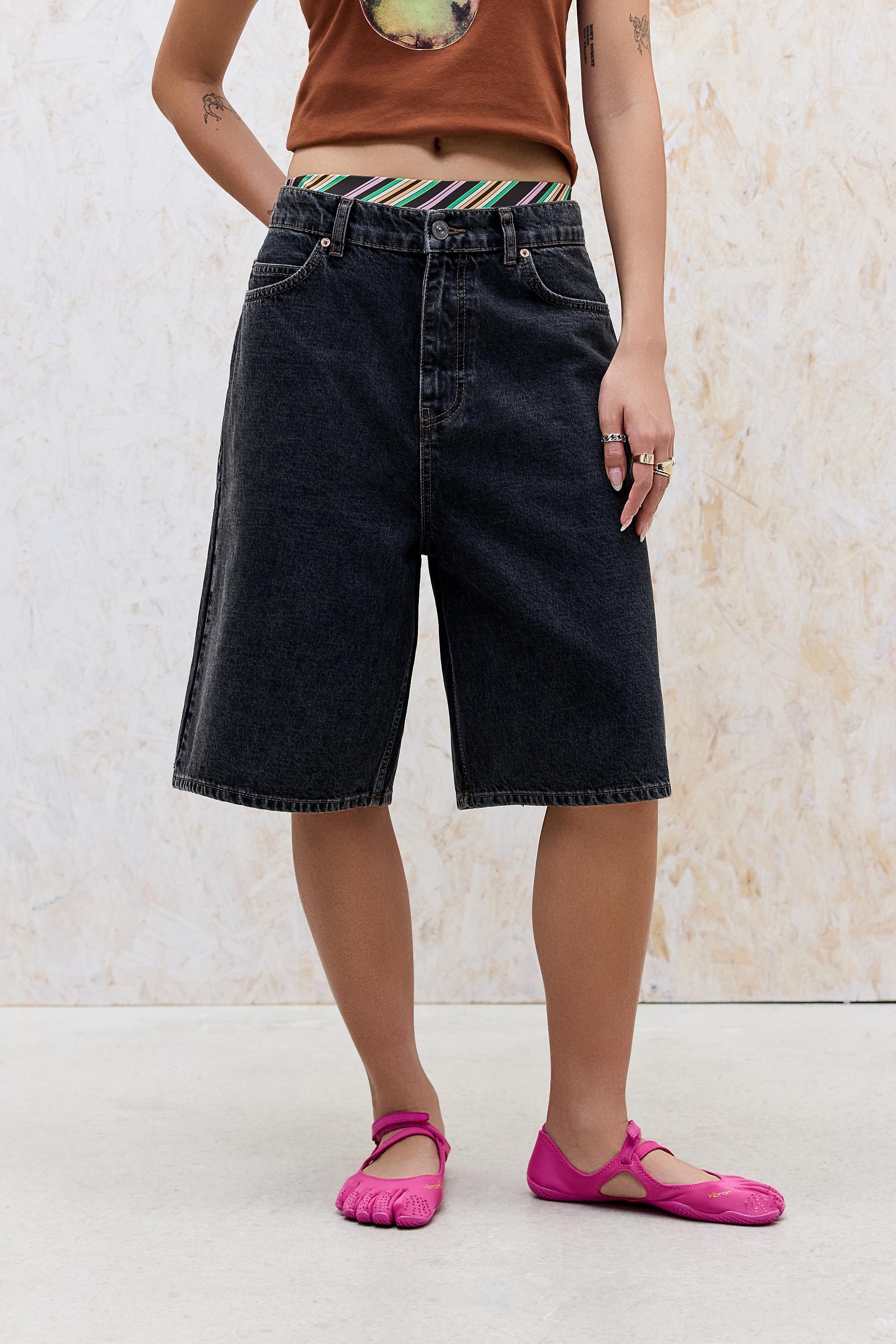 Black Bdg Washed Black Jack Jorts, BLK, large image number 4