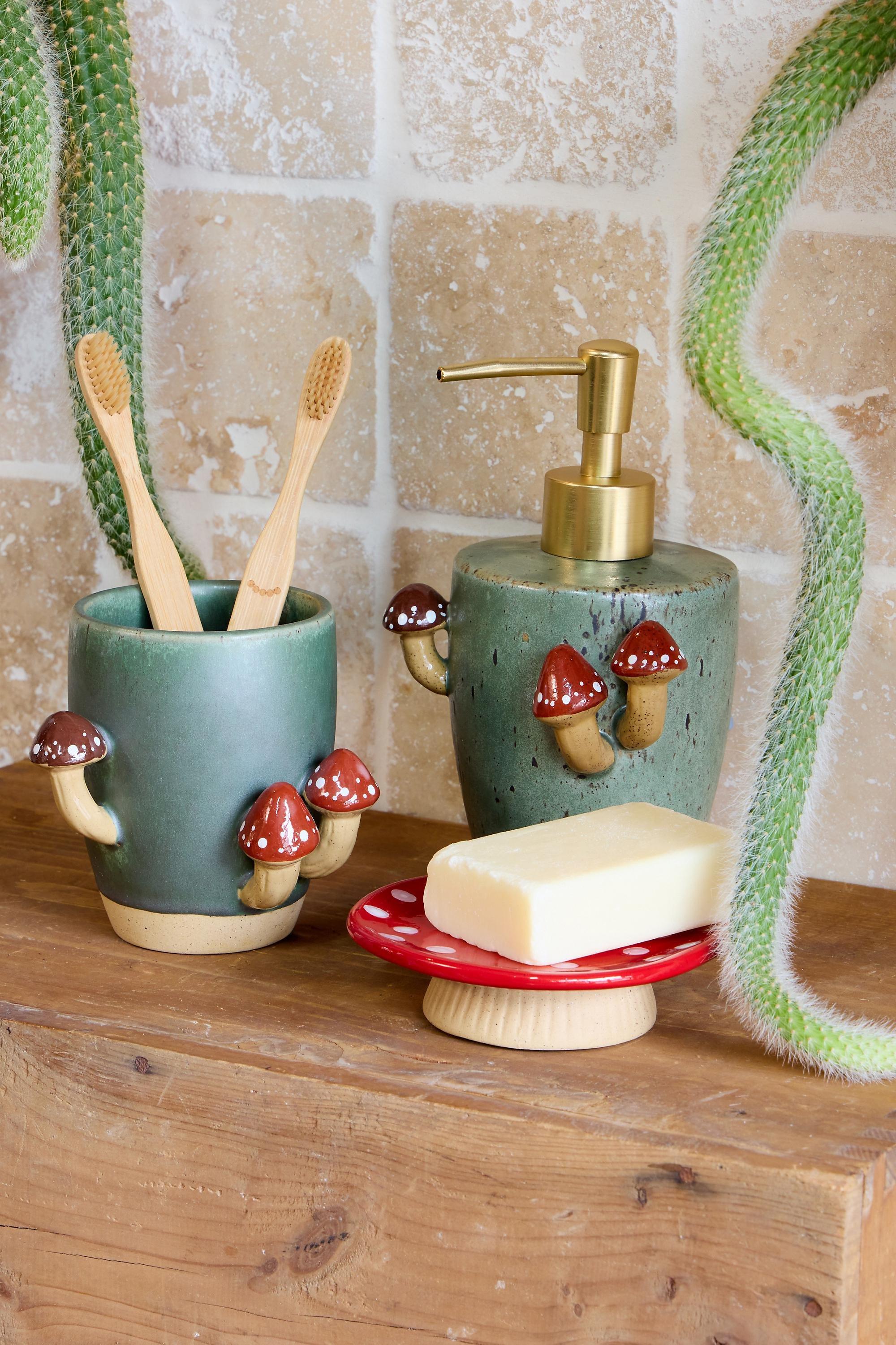 Multicolour Sprouting Mushroom Soap Dispenser, ASSORT, large image number 1