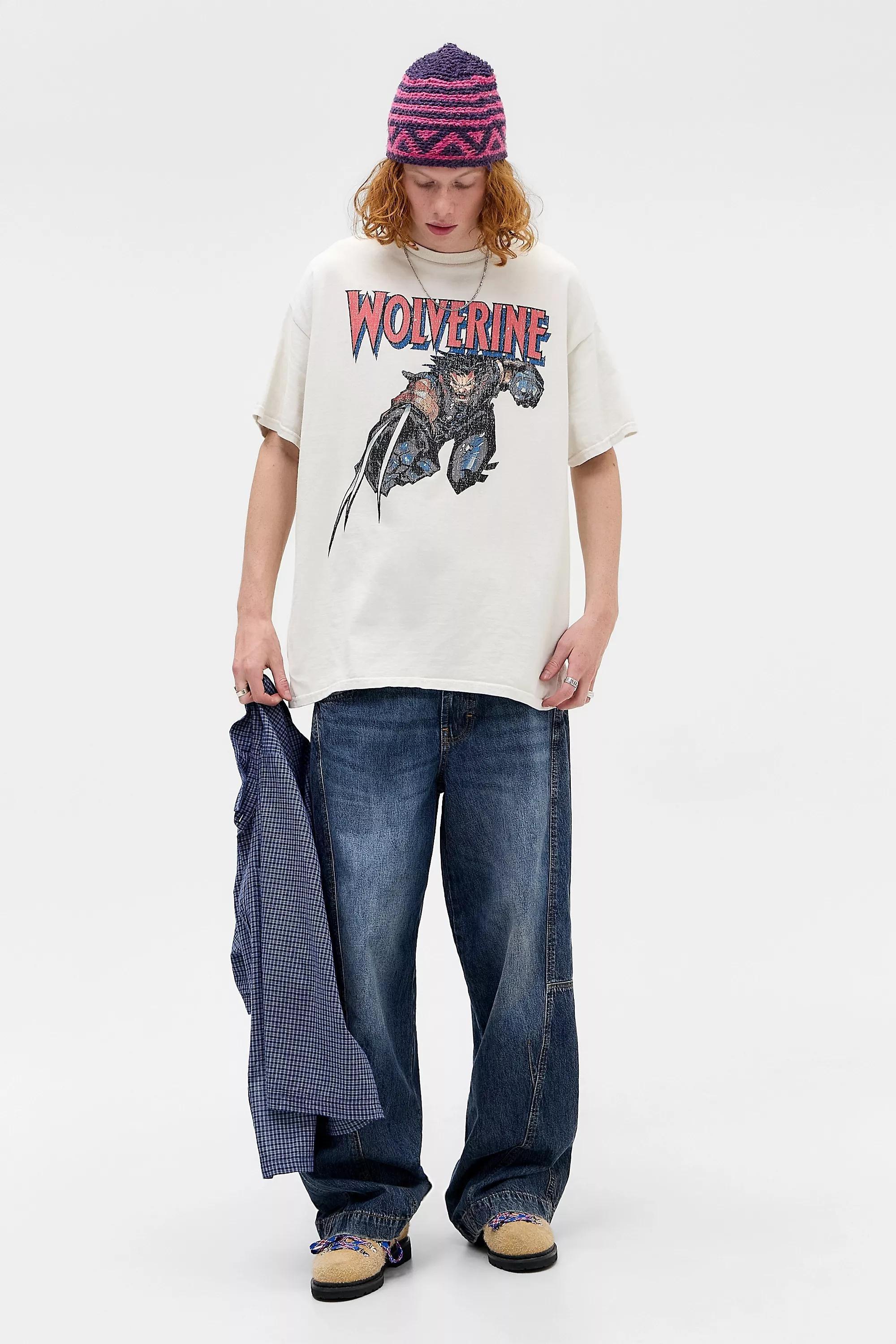 Cream Uo Ecru Wolverine T-Shirt, CREME, large image number 2