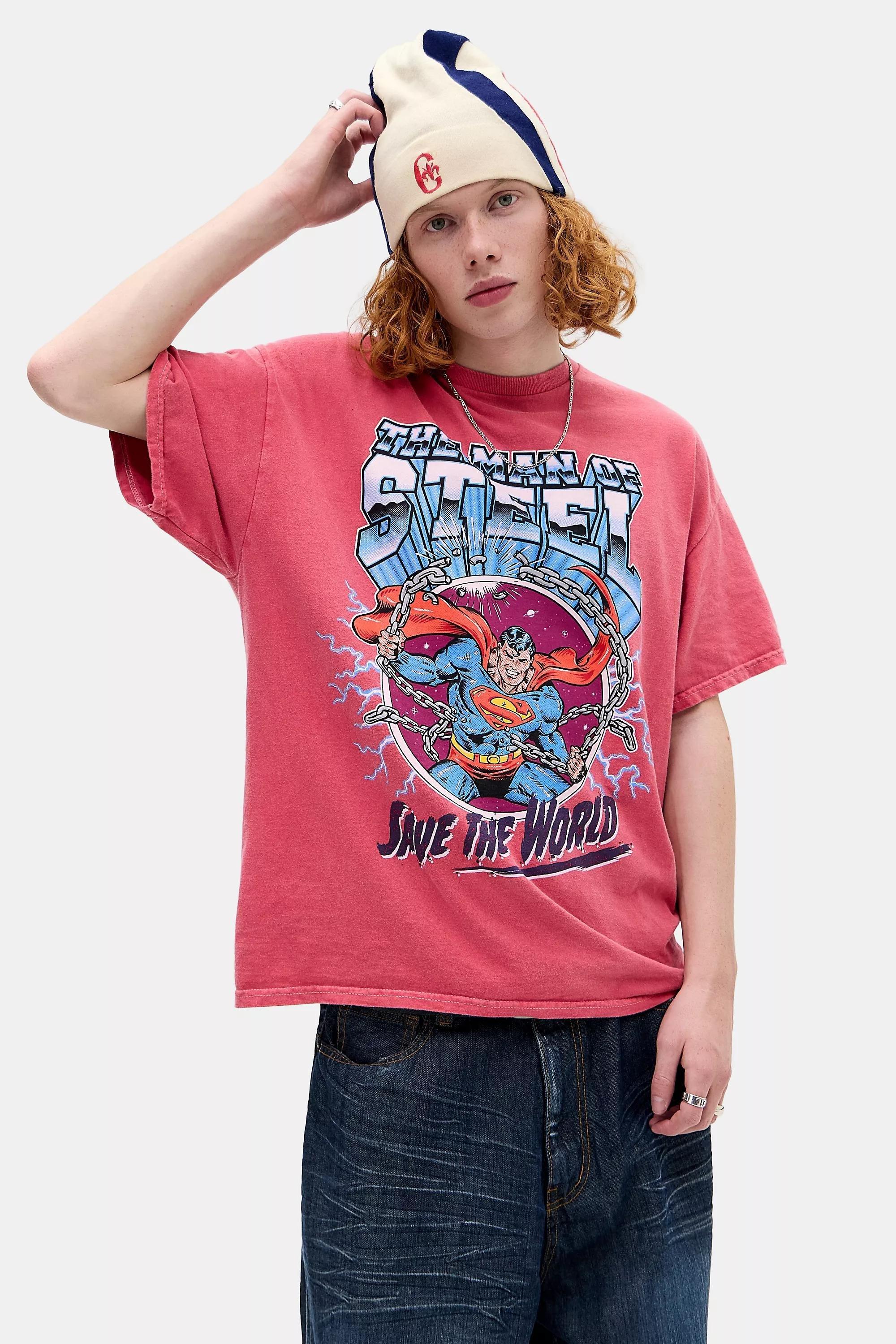 Red Uo Red Superman T-Shirt, RED, large image number 0