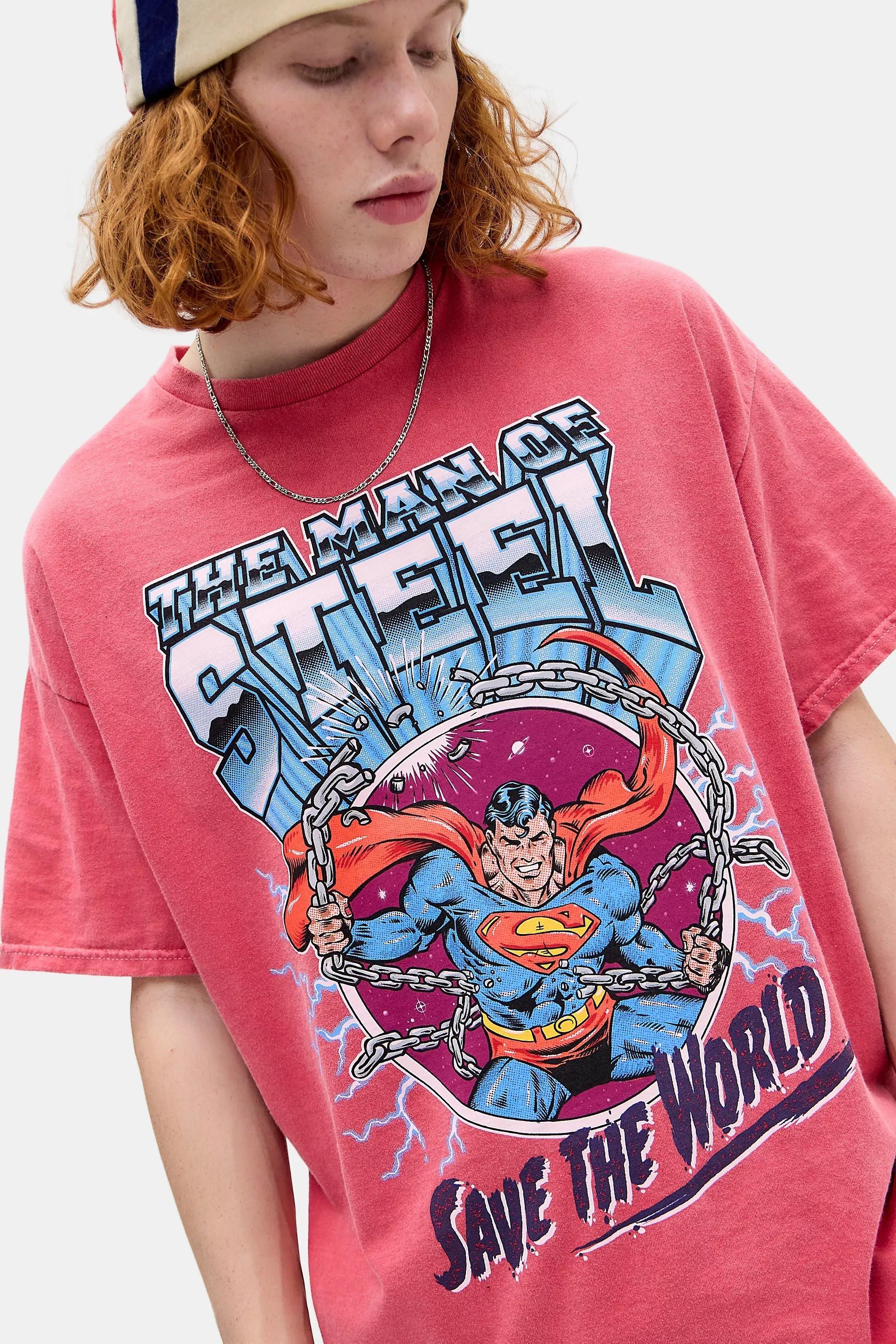 Red Uo Red Superman T-Shirt, RED, large image number 1