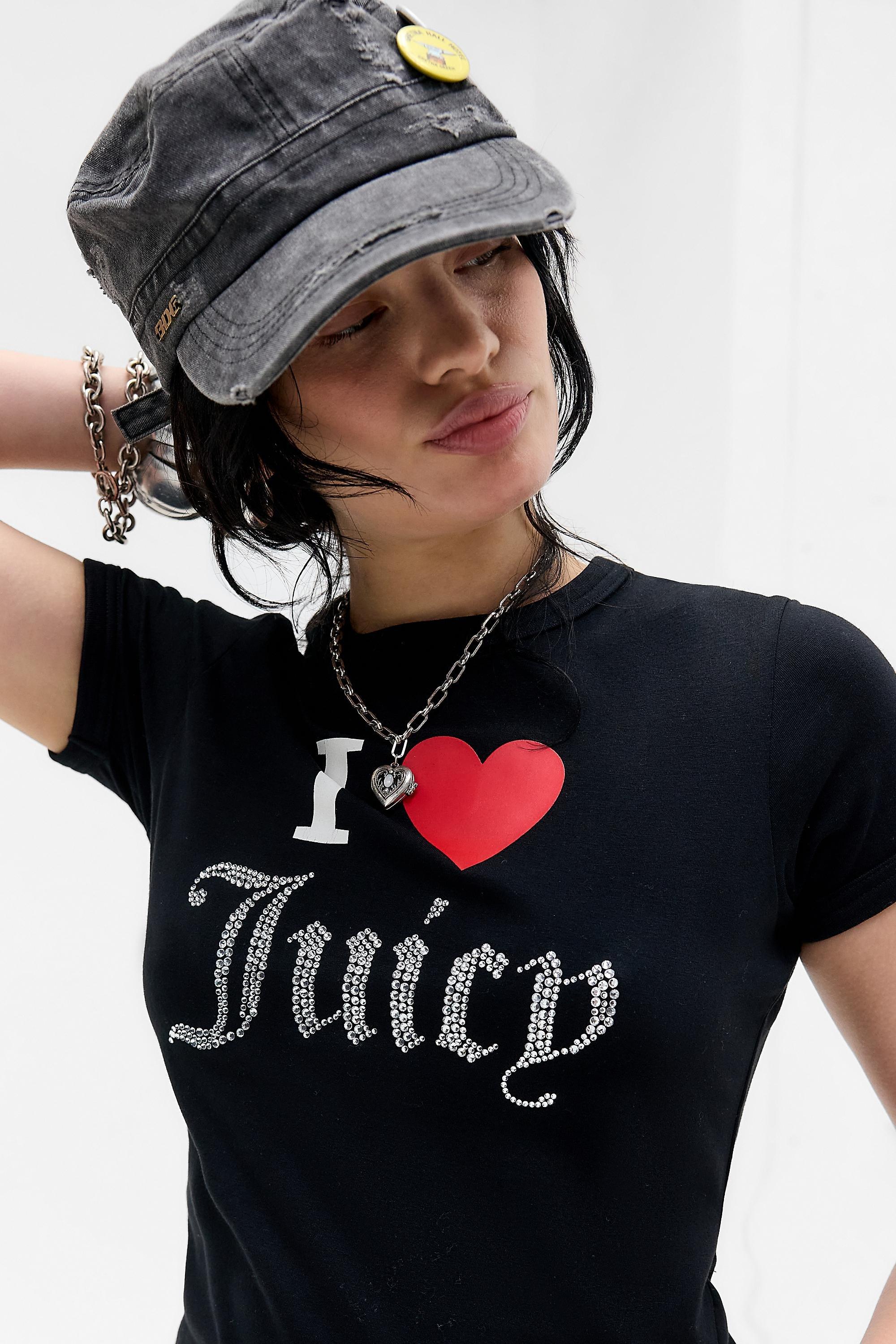 BLACK Juicy Couture UO Exclusive I Love Juicy T-Shirt, BLK, large image number 2