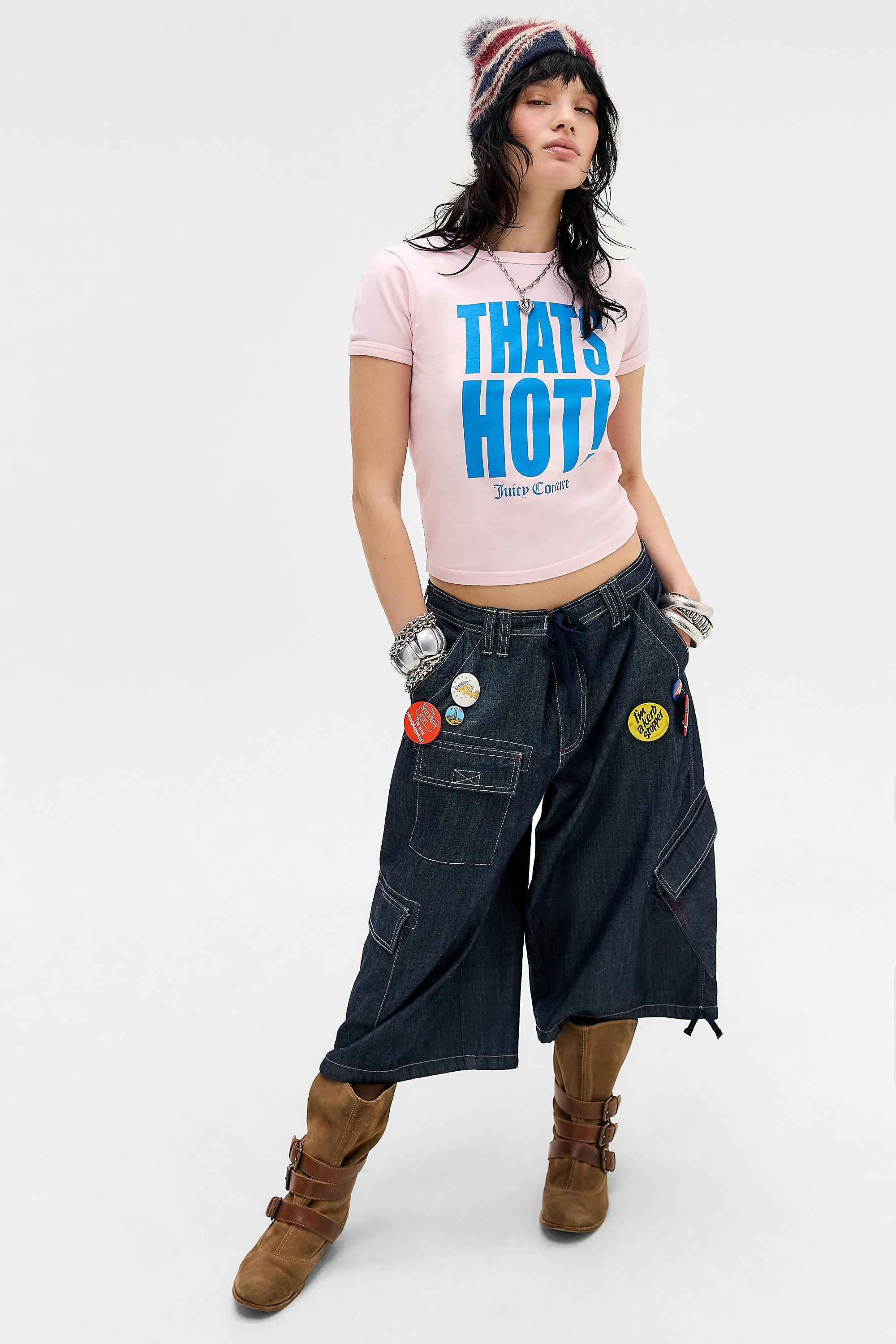 PINK Juicy Couture UO Exclusive Thats Hot Baby T-Shirt, PINK, large image number 1