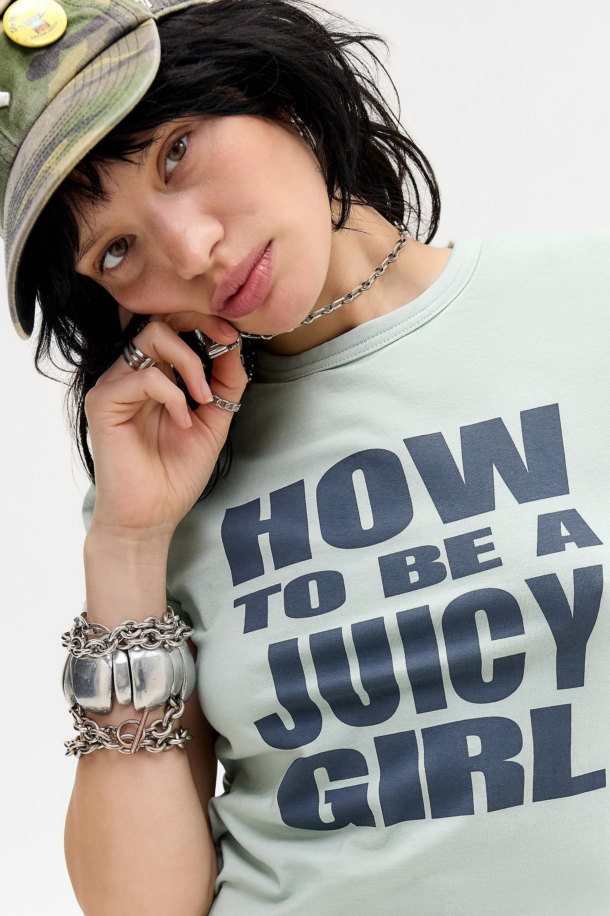 Blue Juicy Couture Uo Printed T-Shirt, A301_0429, large image number 2