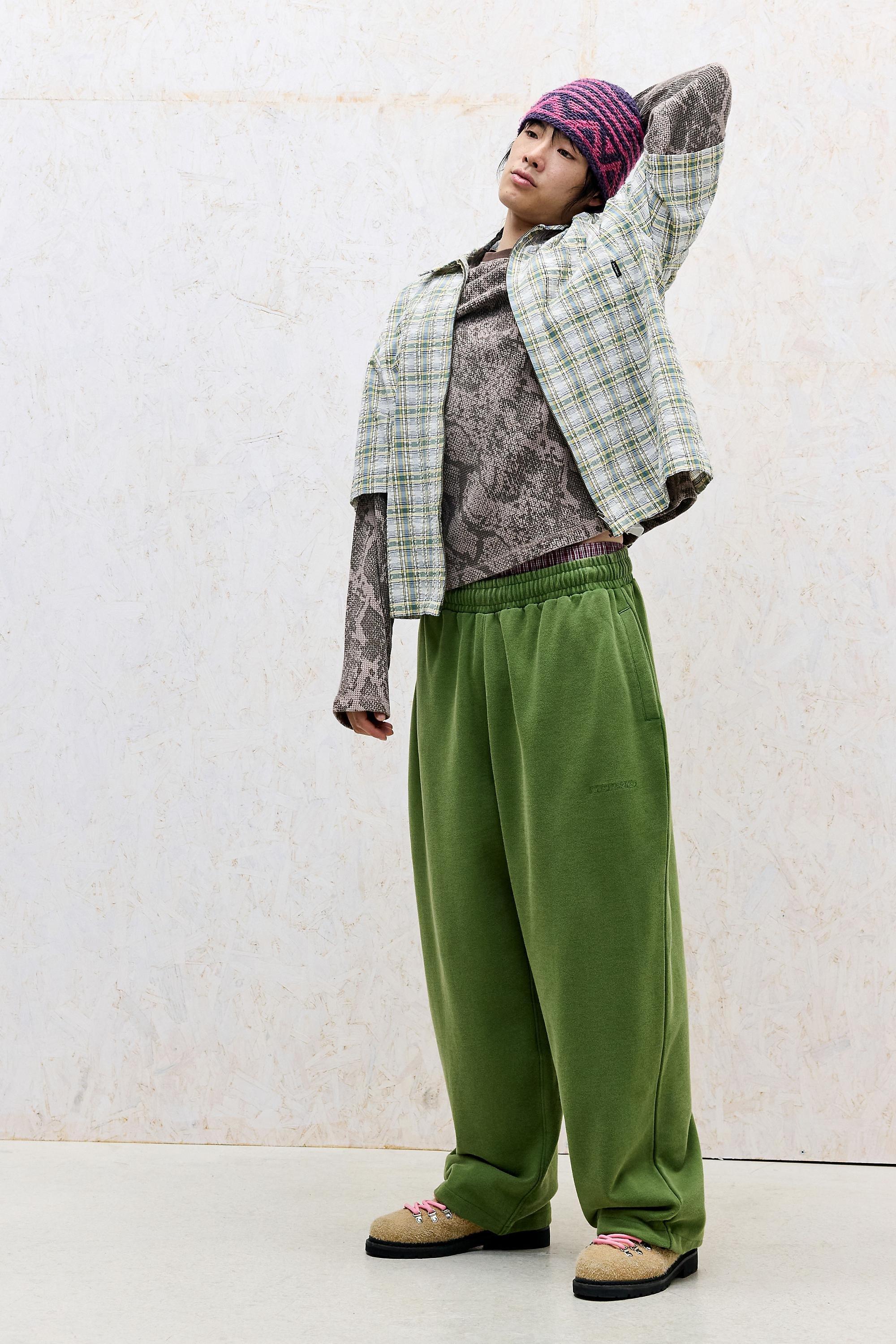 Green Iets Frans... Cactus Harri Baggy Joggers, D GREEN, medium