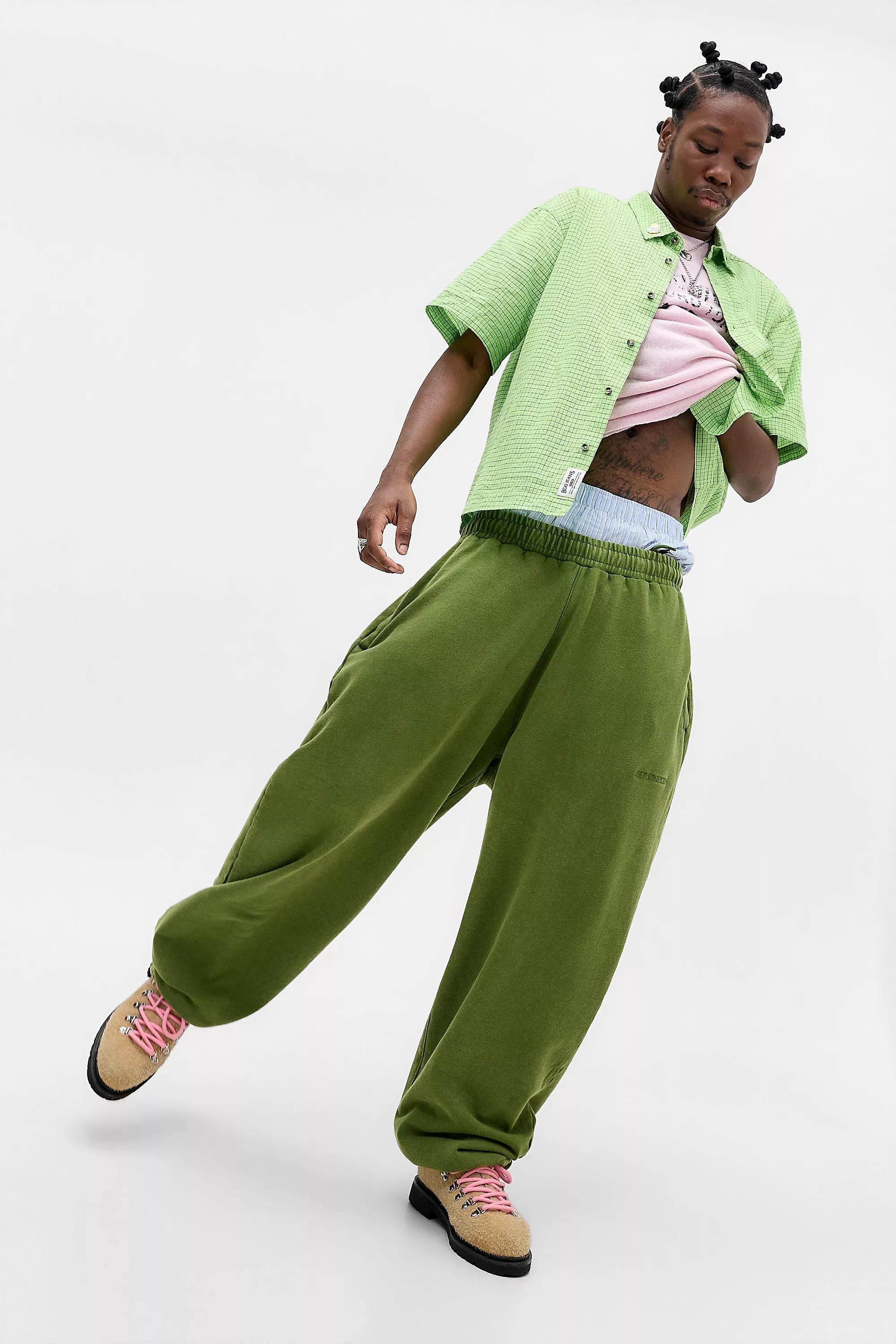 Green Iets Frans... Cactus Harri Baggy Joggers, D GREEN, large image number 5