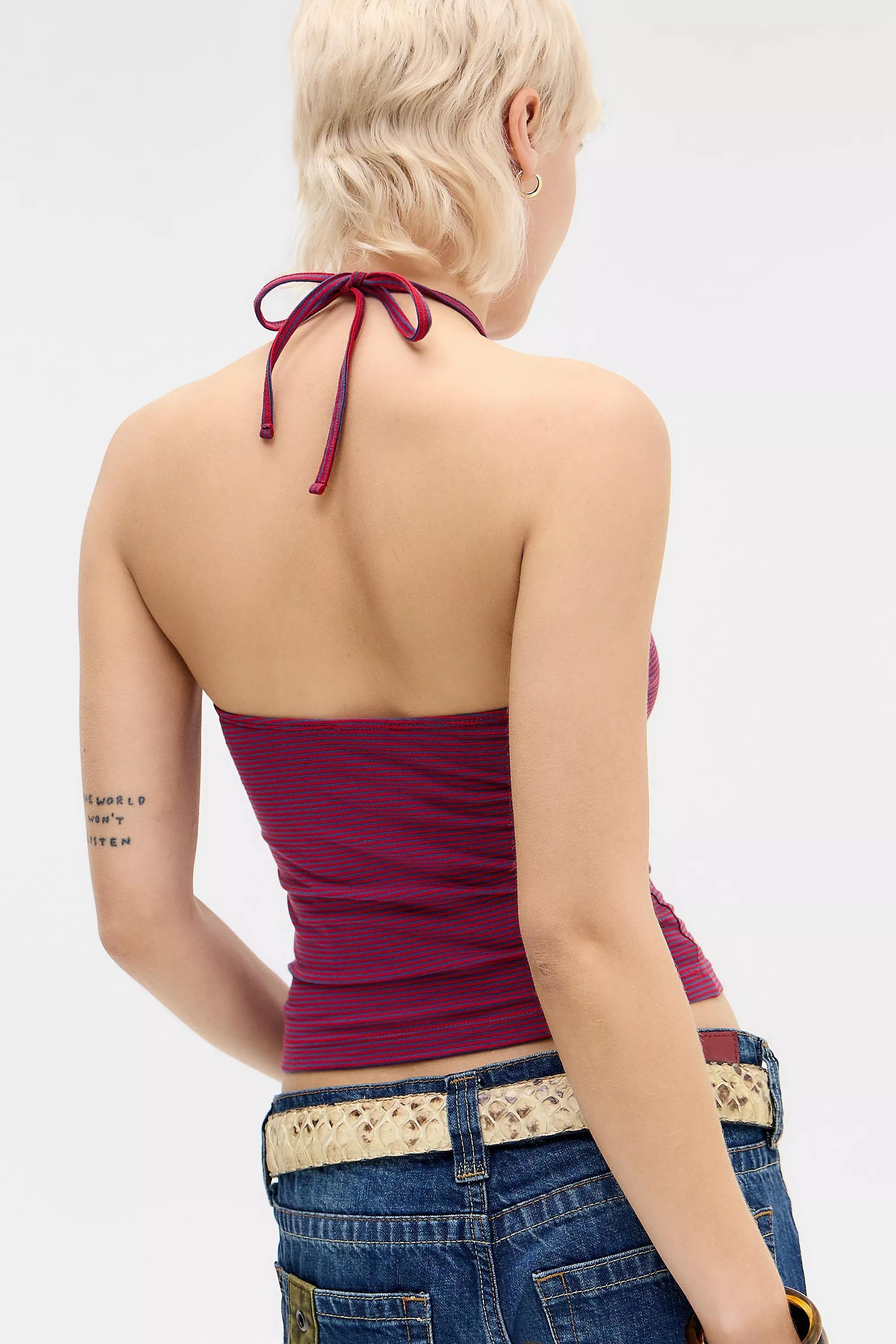 Red Beg Danni Bandeau Top, RED, large image number 3