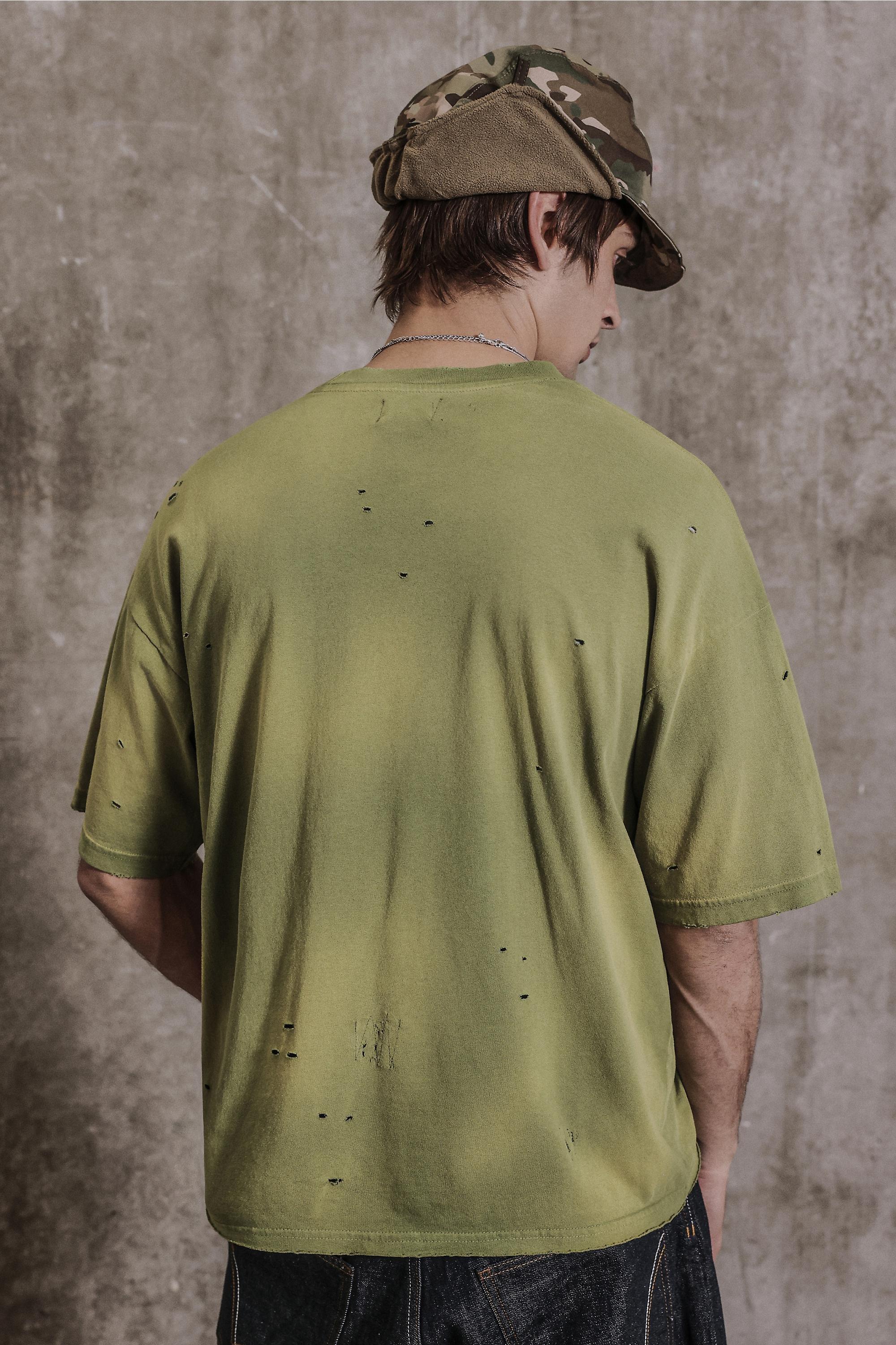 KHAKI Archivis Khaki Photo T-Shirt, KHAKI, large image number 3