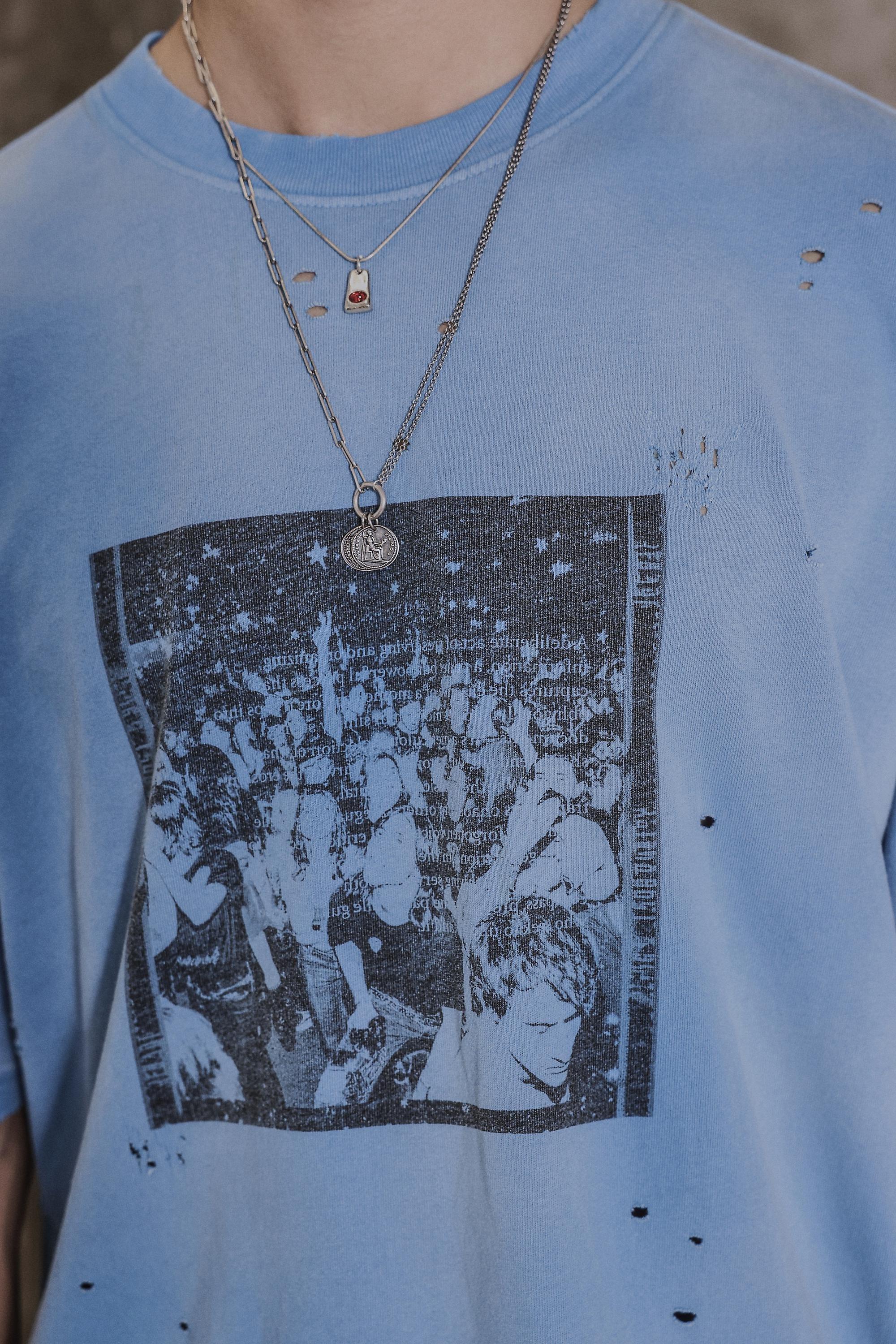Blue Archivis Blue Photo T-Shirt, BLUE, large image number 2