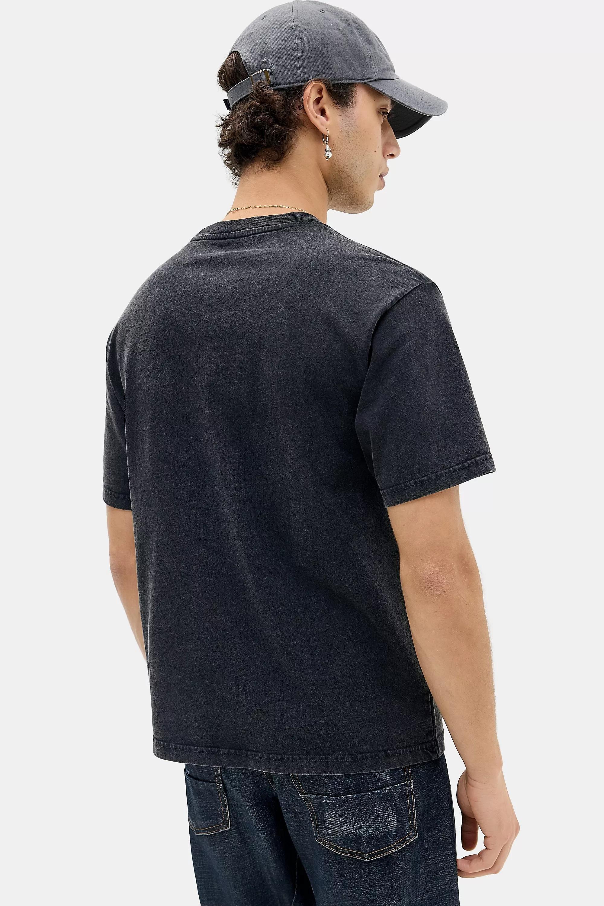 Black Uo Printed T-Shirt, BLK, large image number 3