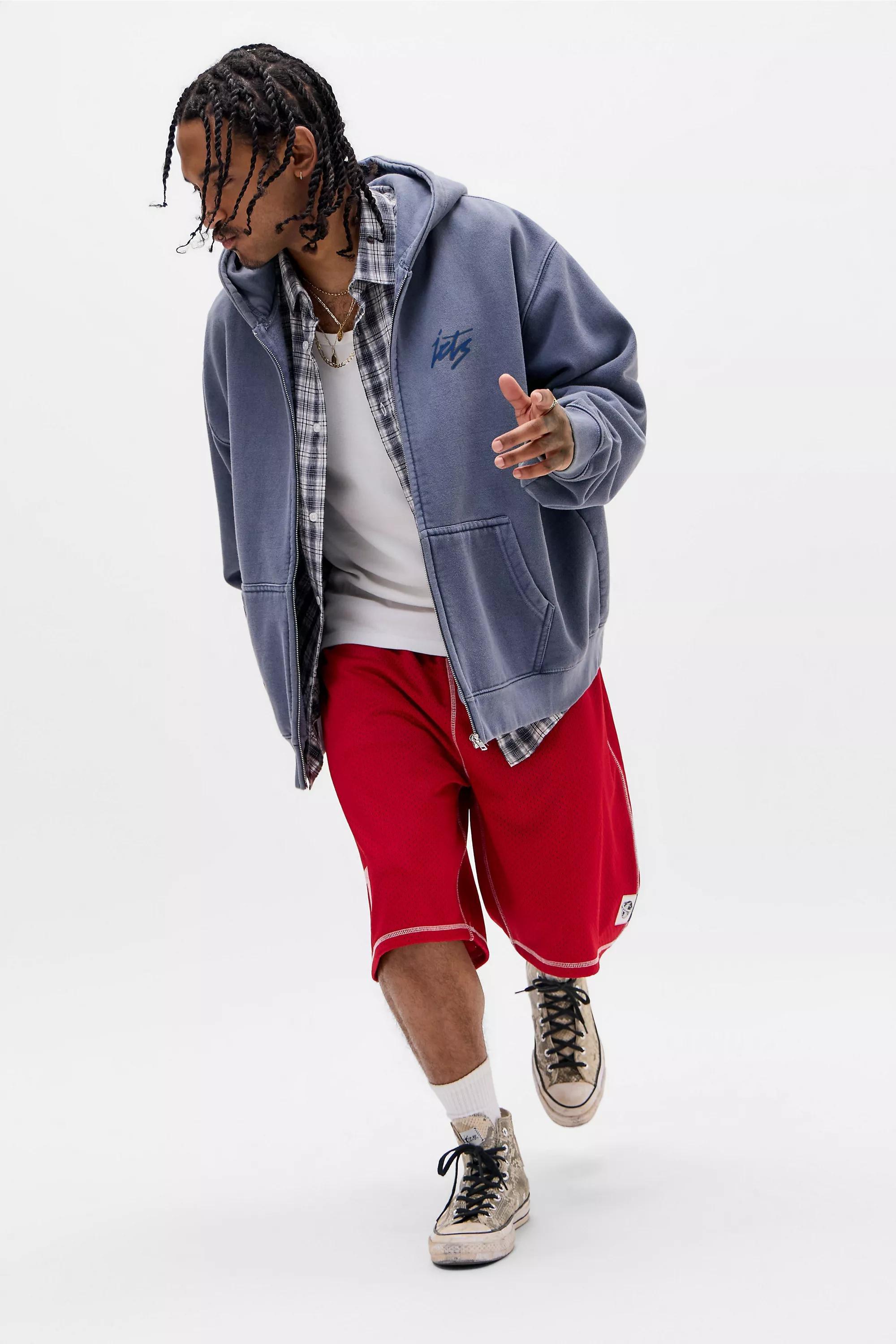 Blue iets frans... Script Zip-Through Hoodie, BLUE, medium