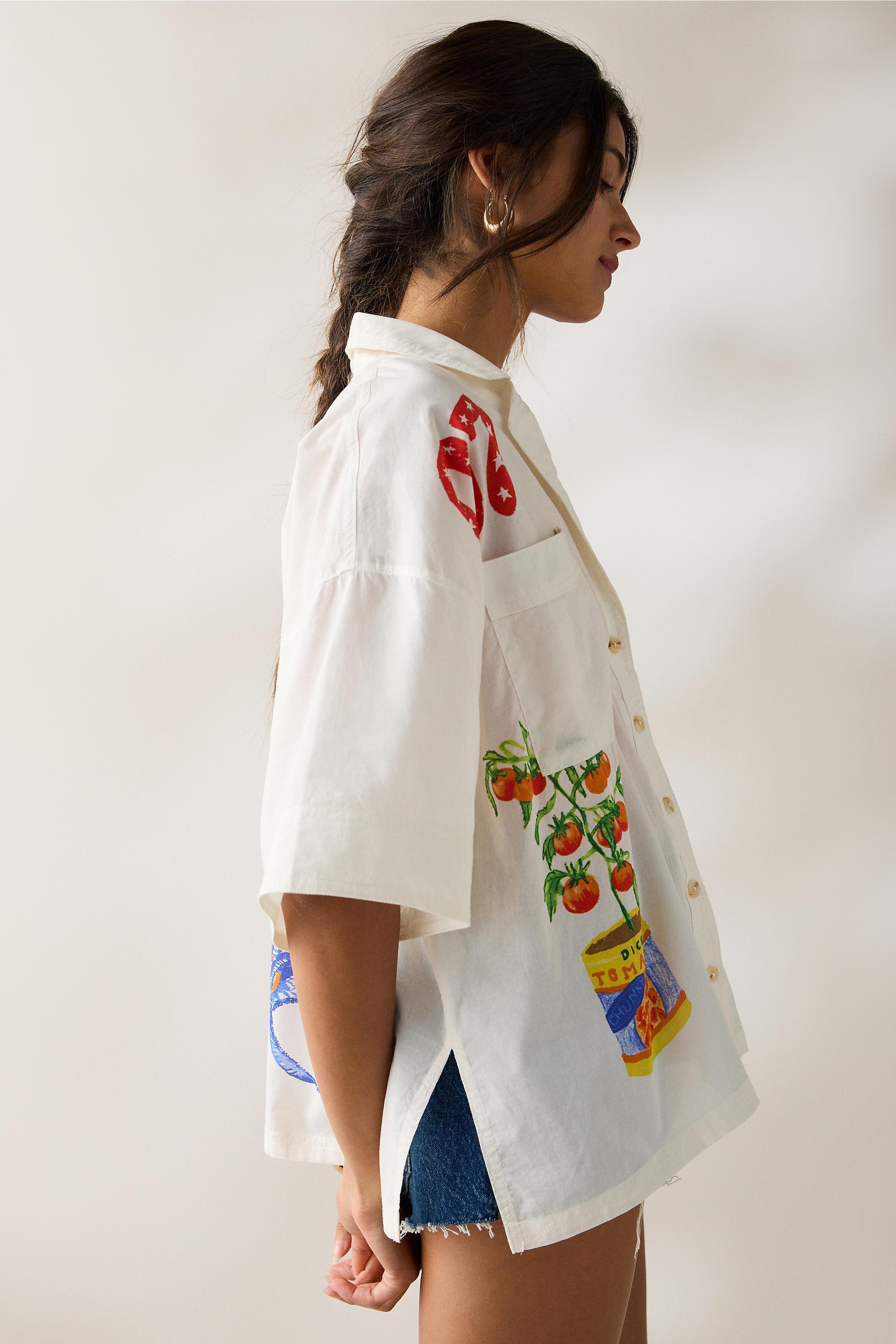White Bdg Keepsake Souvenir Shirt, NEUTR MOT, large image number 3