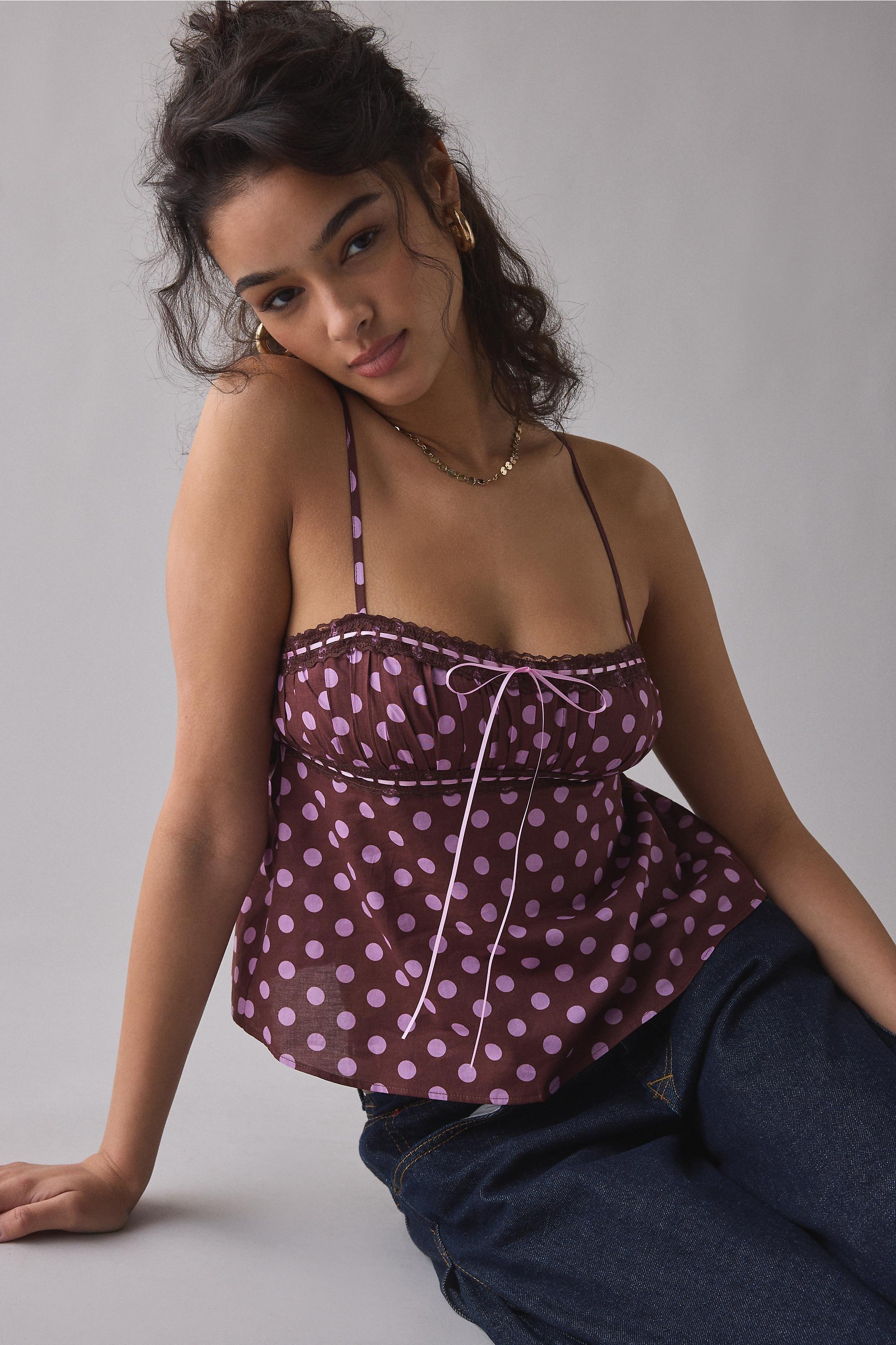 Brown Kimchi Blue Molly Tank Top, BRN MOTIF, large image number 1
