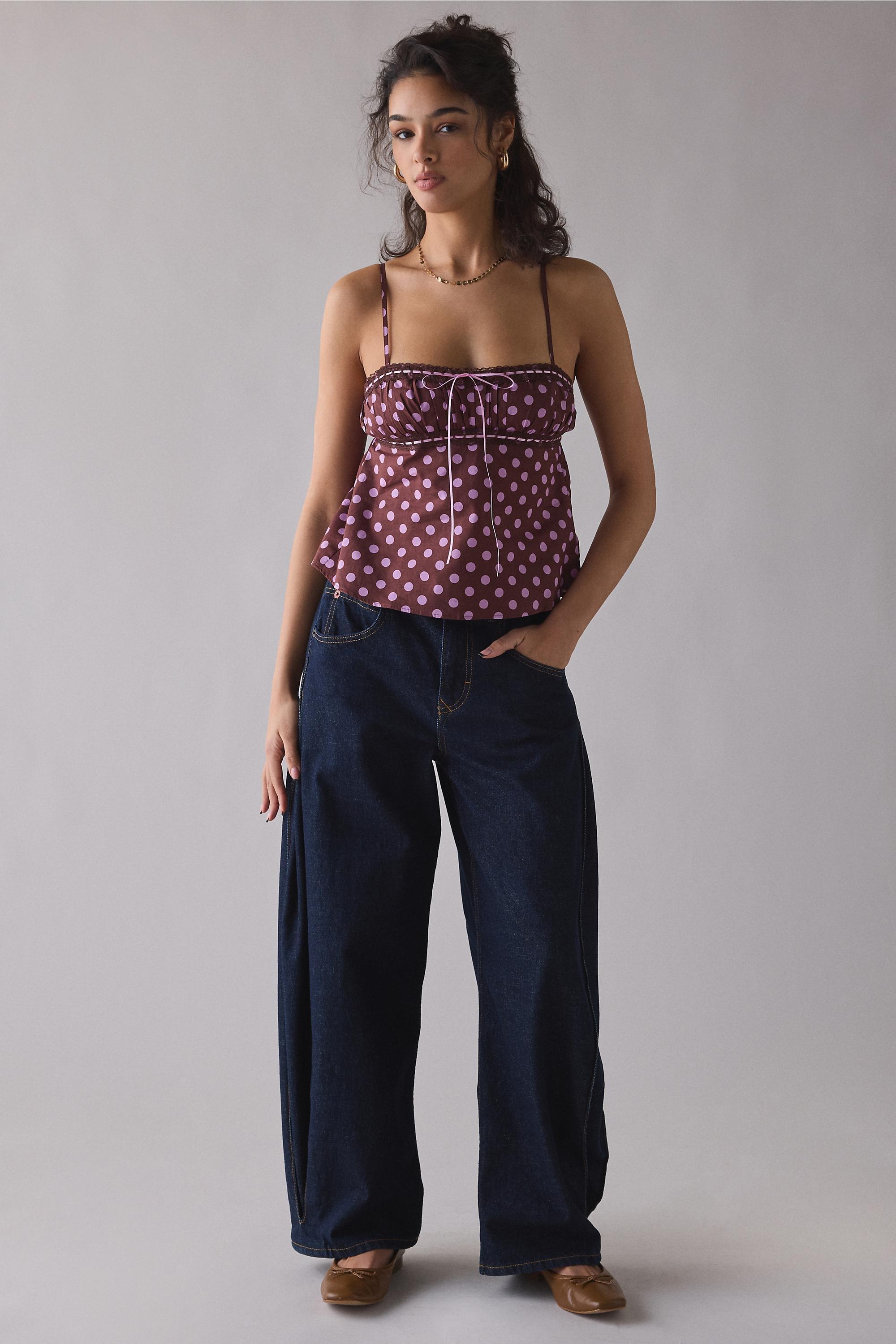 Brown Kimchi Blue Molly Tank Top, BRN MOTIF, large image number 5