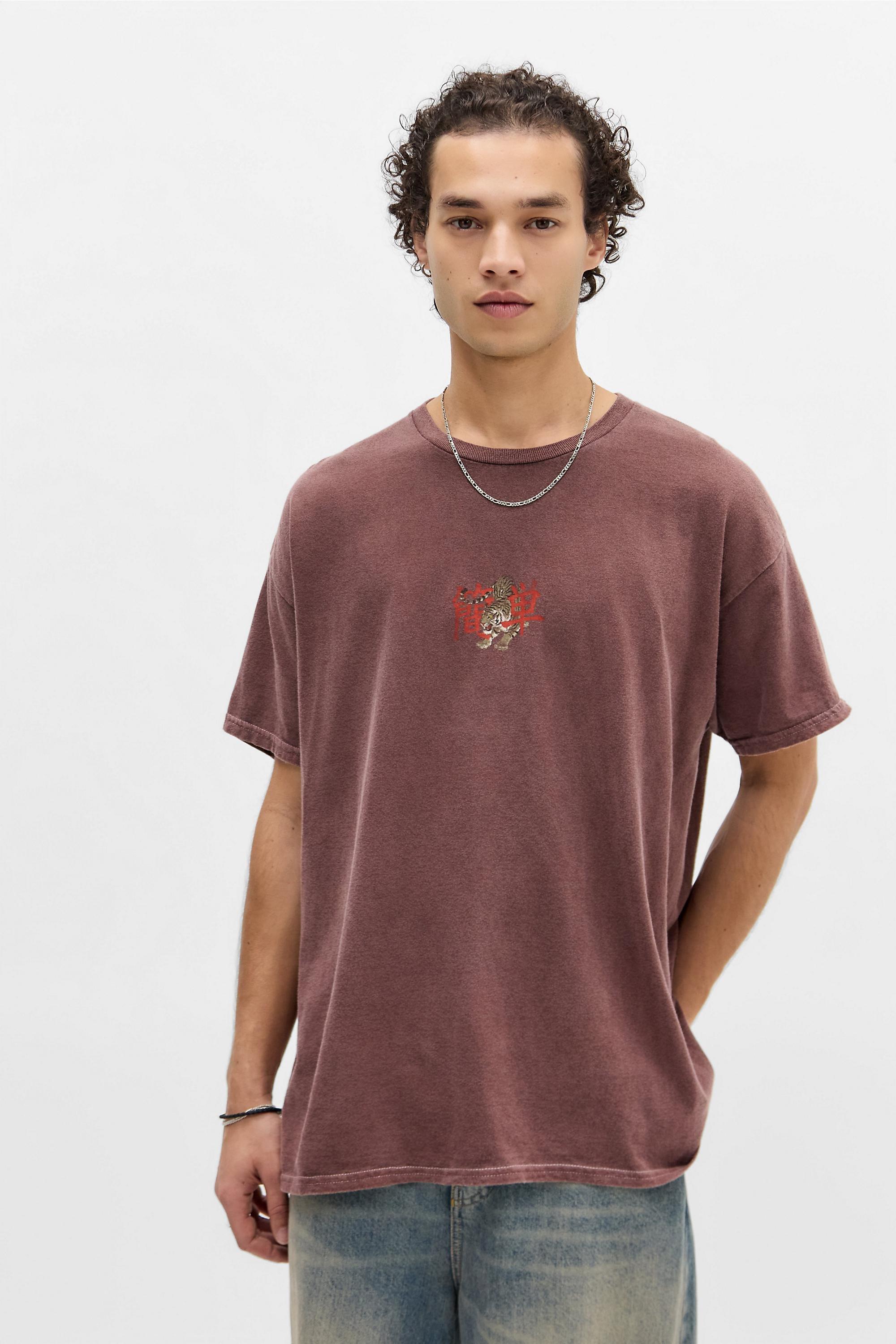 Brown Uo Printed T-Shirt, BRN, large image number 2