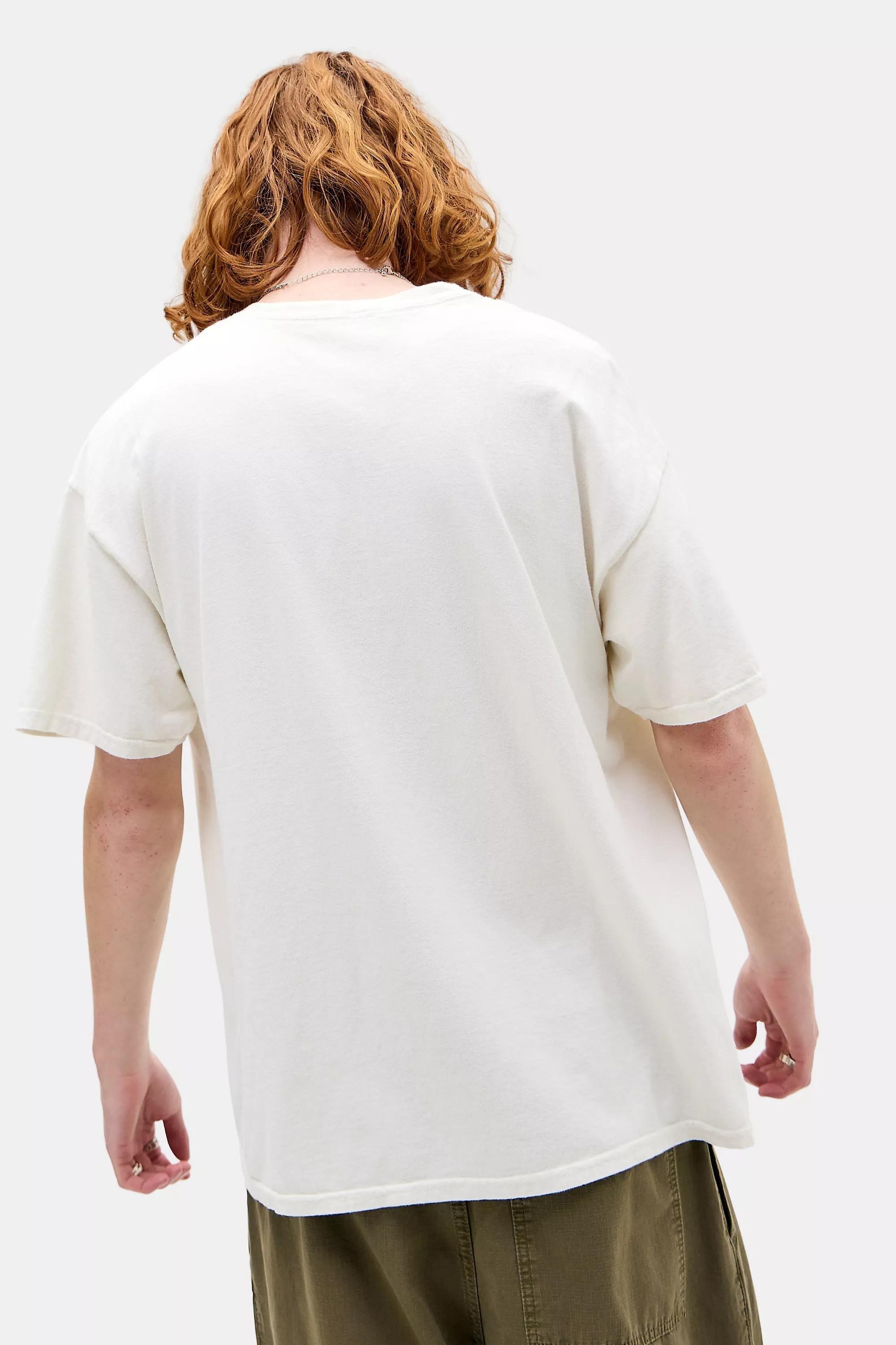 White Uo Bonsai Embroidered T-Shirt, WHT, large image number 3