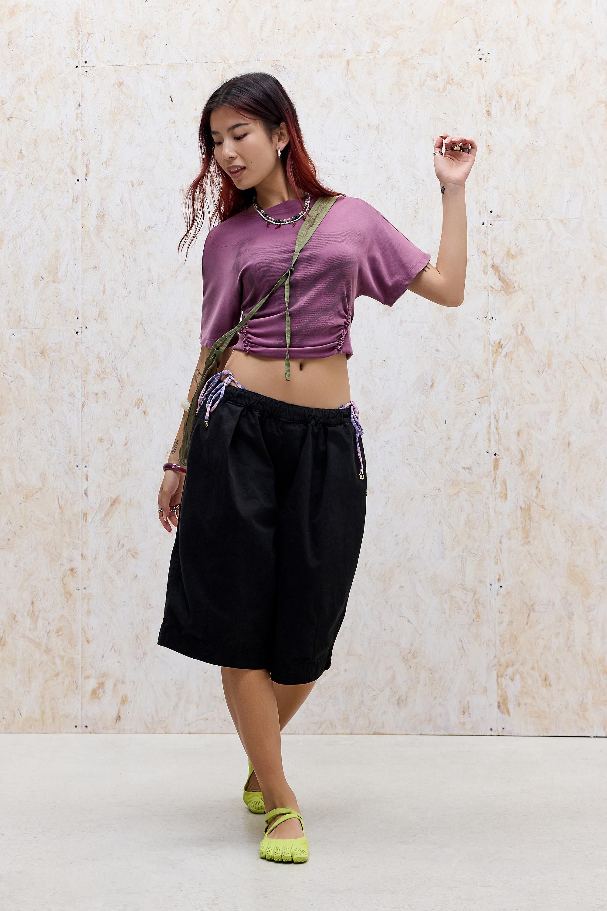 Black Bdg Black Bobbi Shorts, BLK, large image number 1