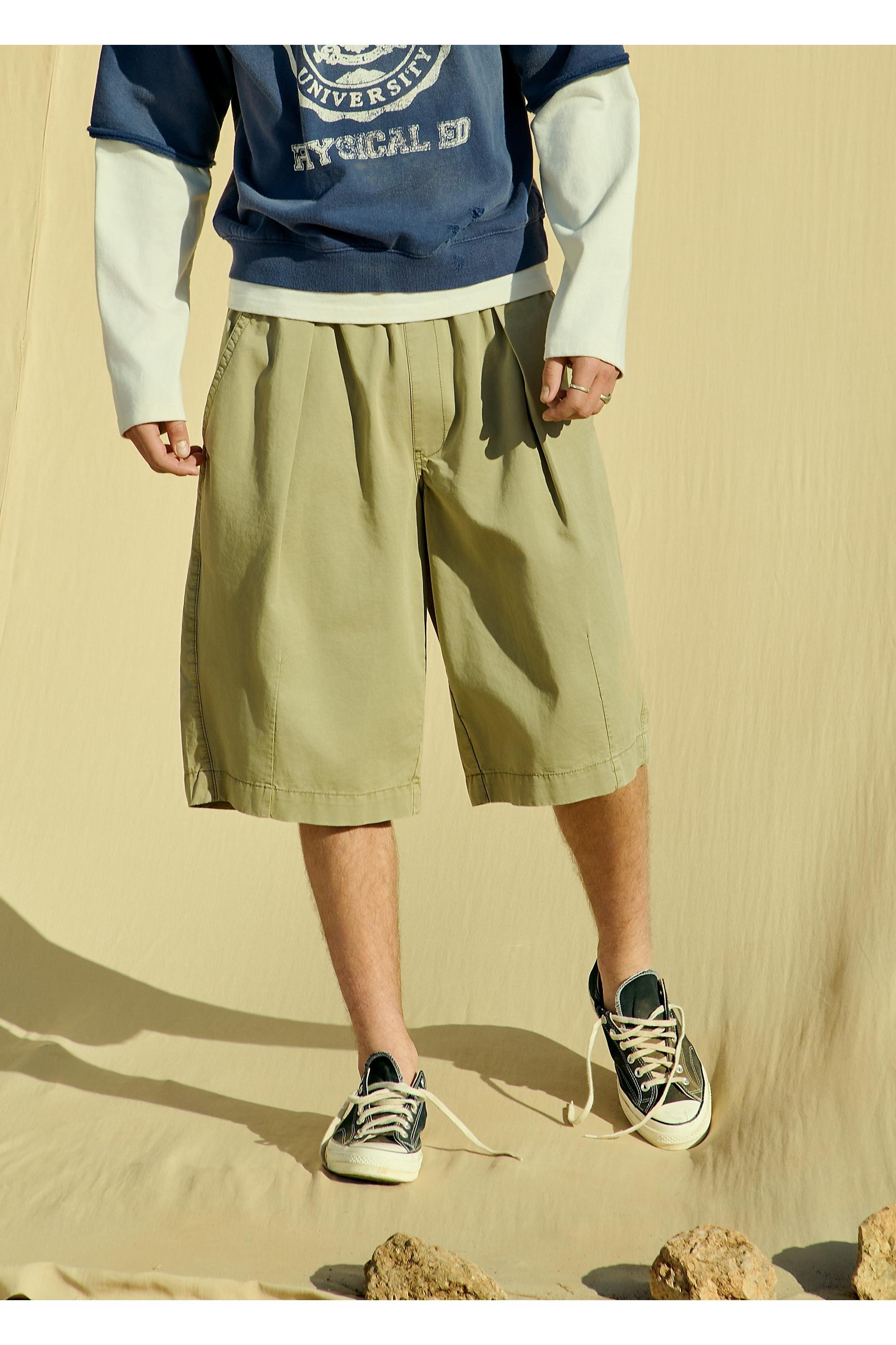 Khaki Bdg Khaki Bobbi Shorts, KHAKI, large image number 0