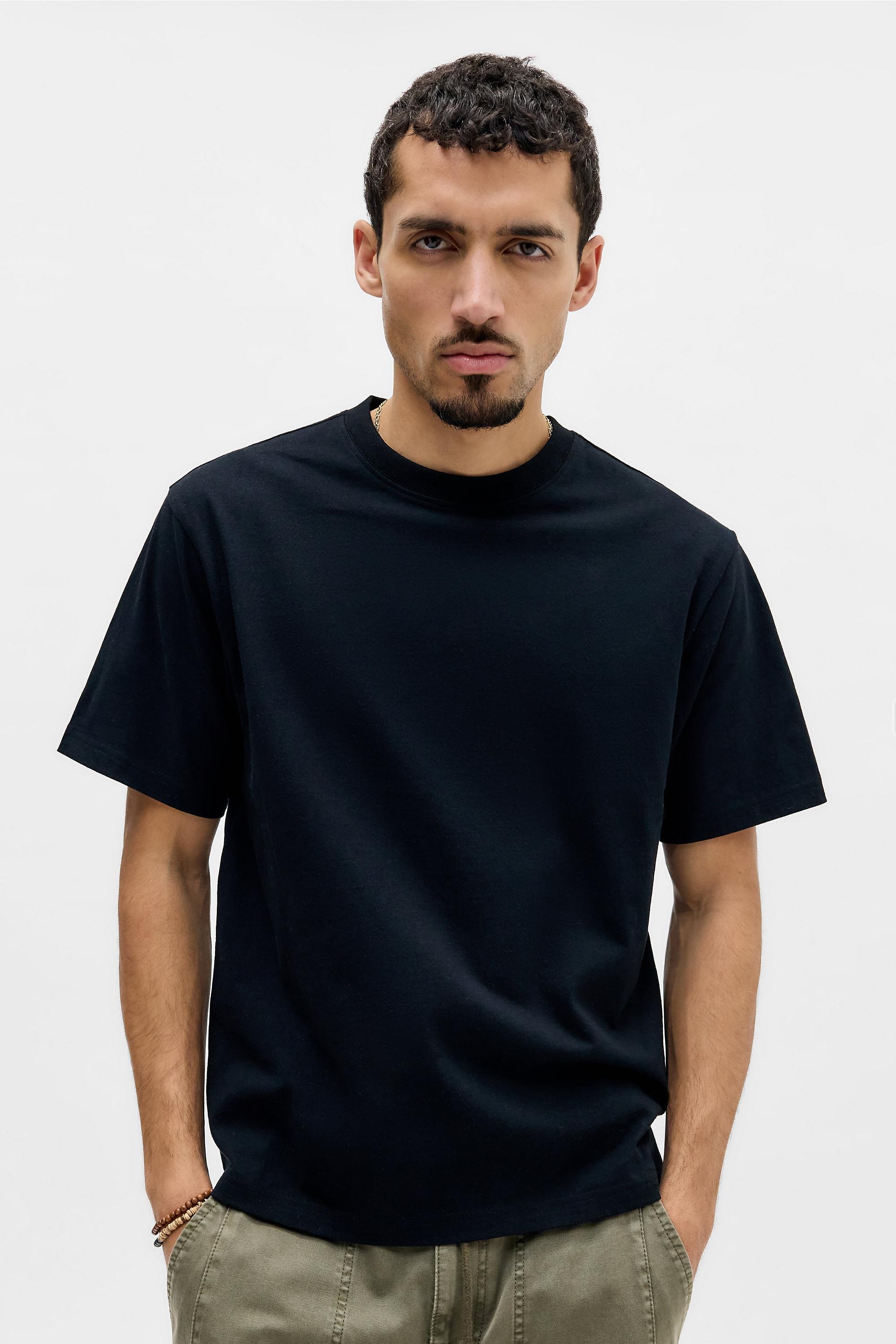 Black UO Black Short Sleeve Skate T-Shirt, BLK, large image number 0
