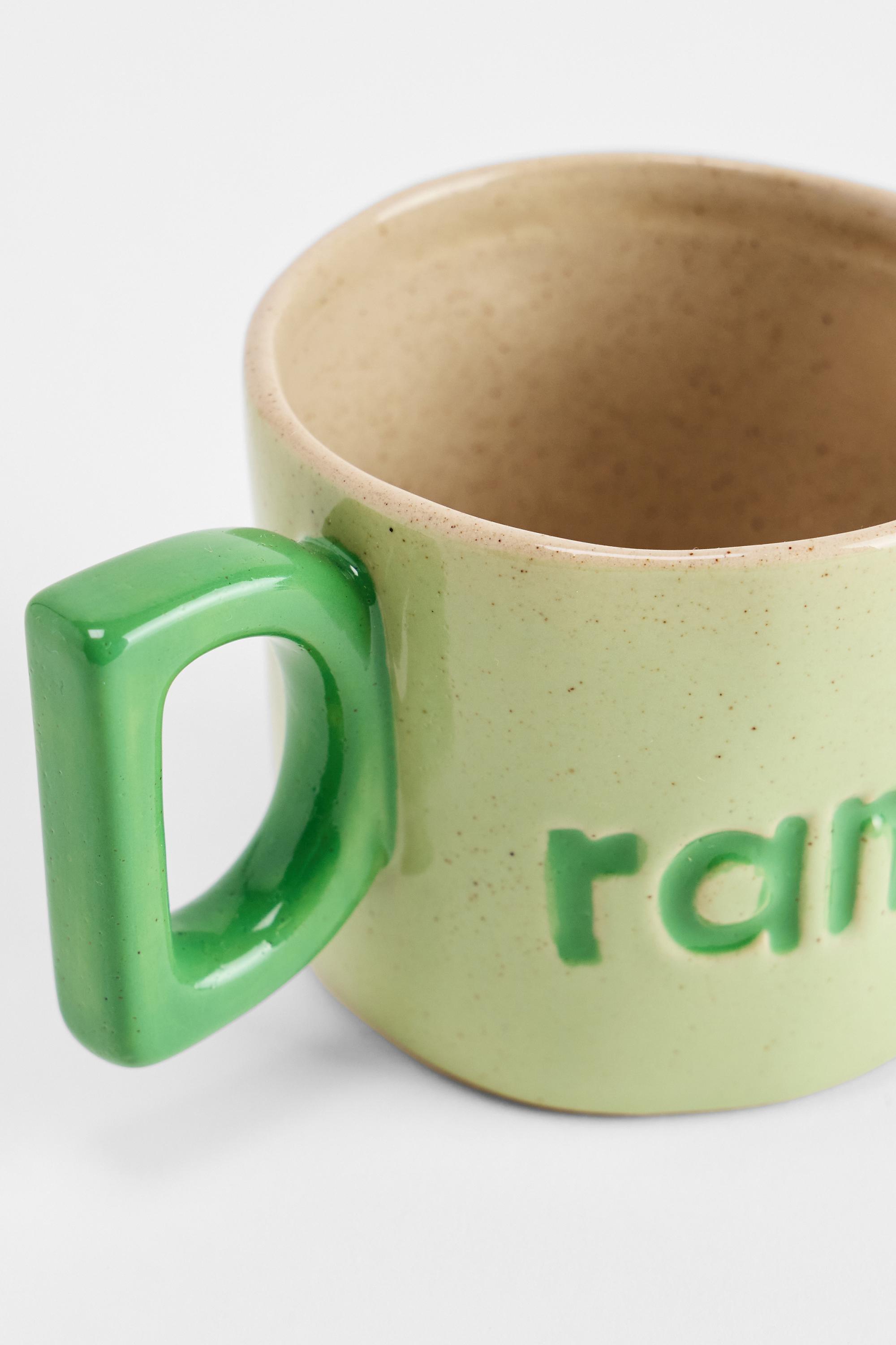 Green Drama Alphabet Mug, GRN, large image number 1