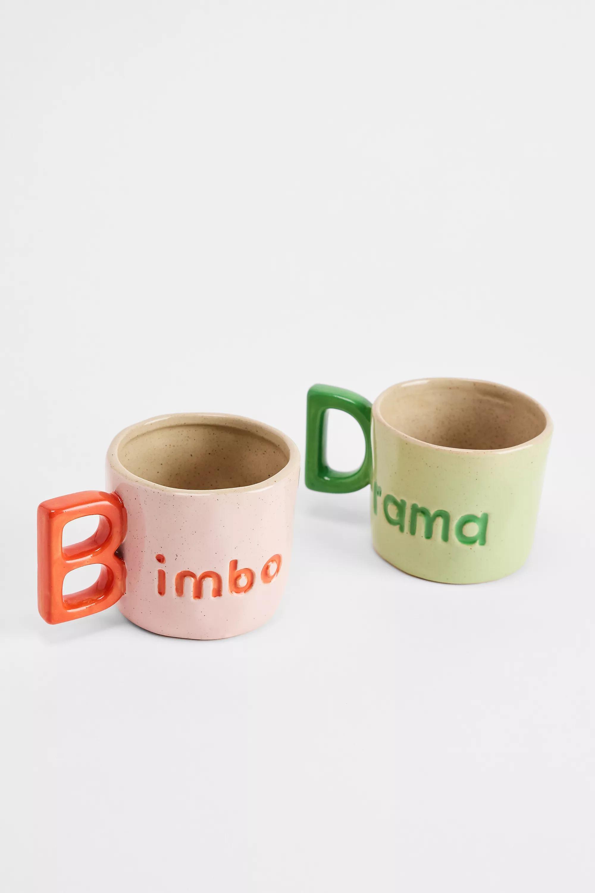Green Drama Alphabet Mug, GRN, large image number 3