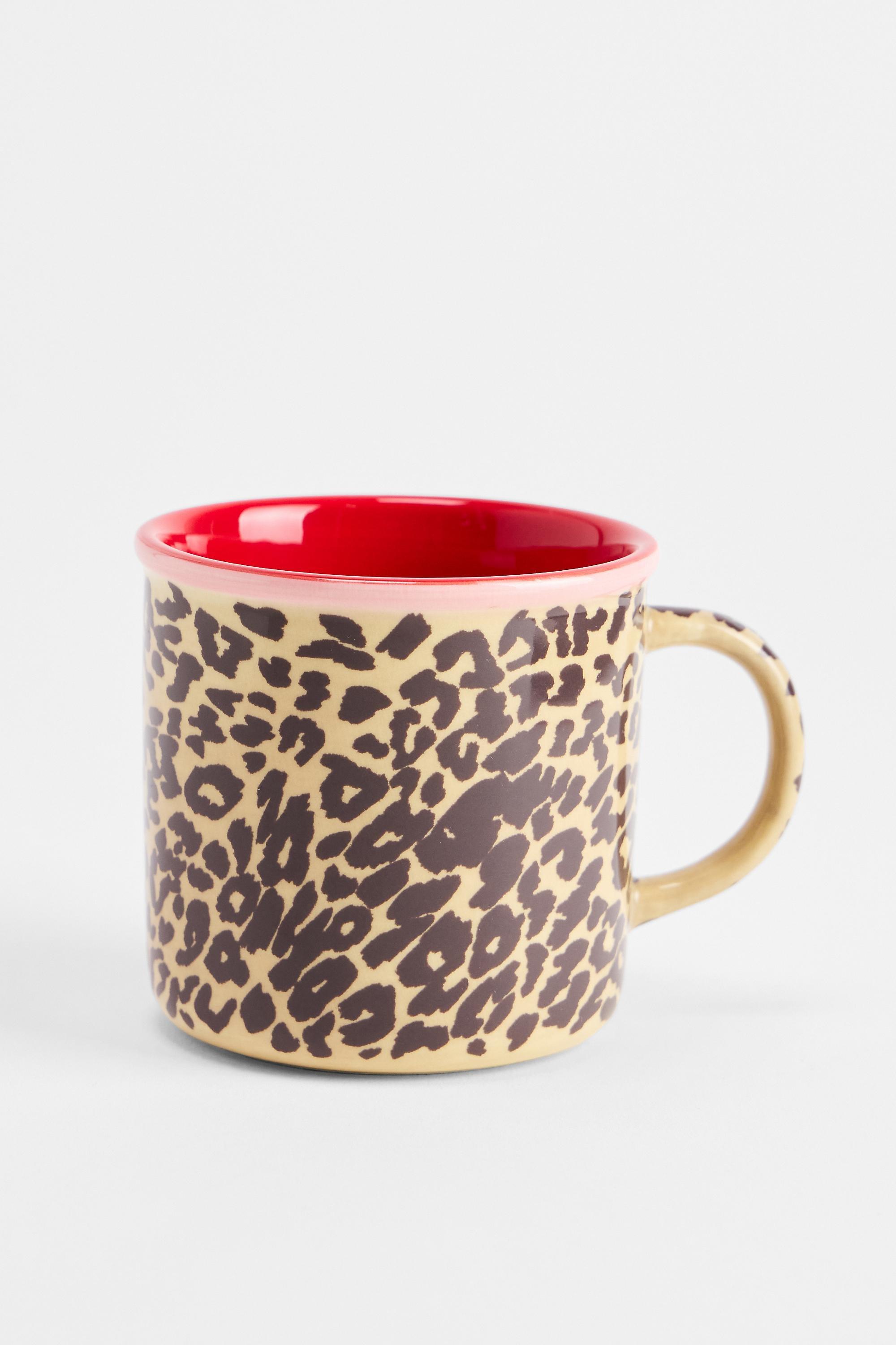 BROWN Leopard Print Micro Camping Mug, BRN, large image number 3
