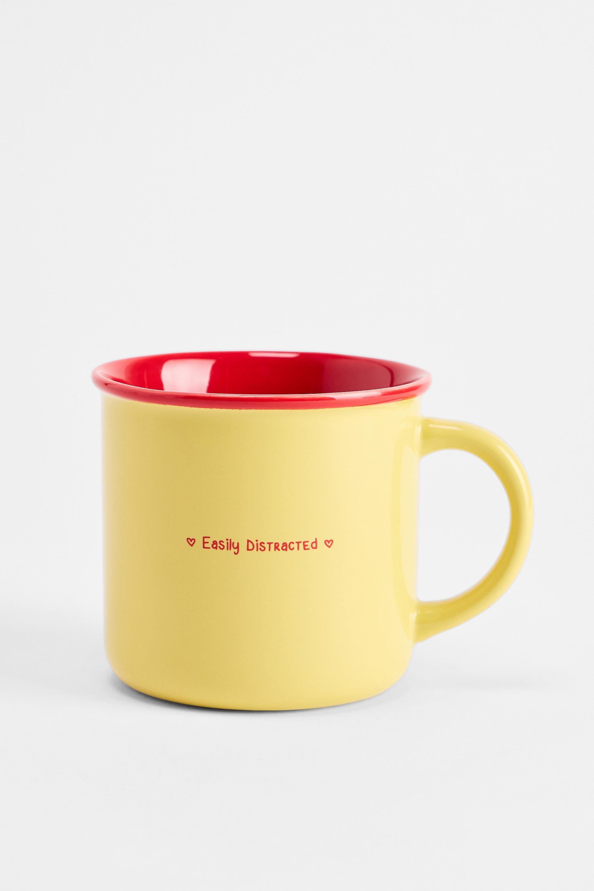 Yellow Easily Distracted Camping Mug, YEL, large image number 0
