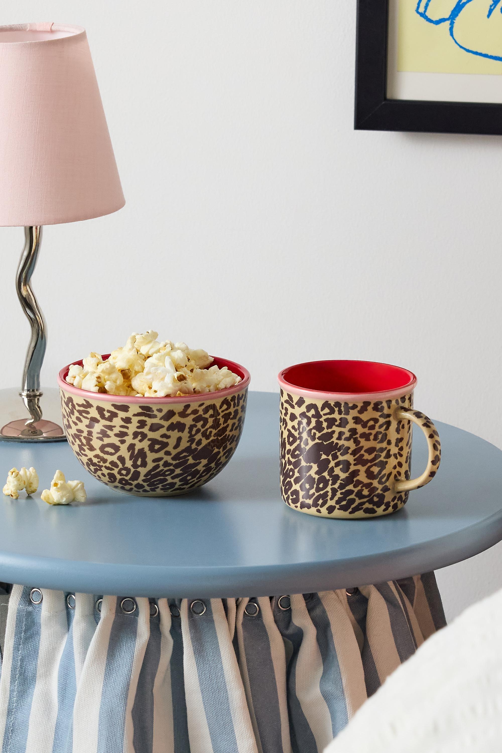 Brown Leopard Micro Snack Bowl, BRN, large image number 2