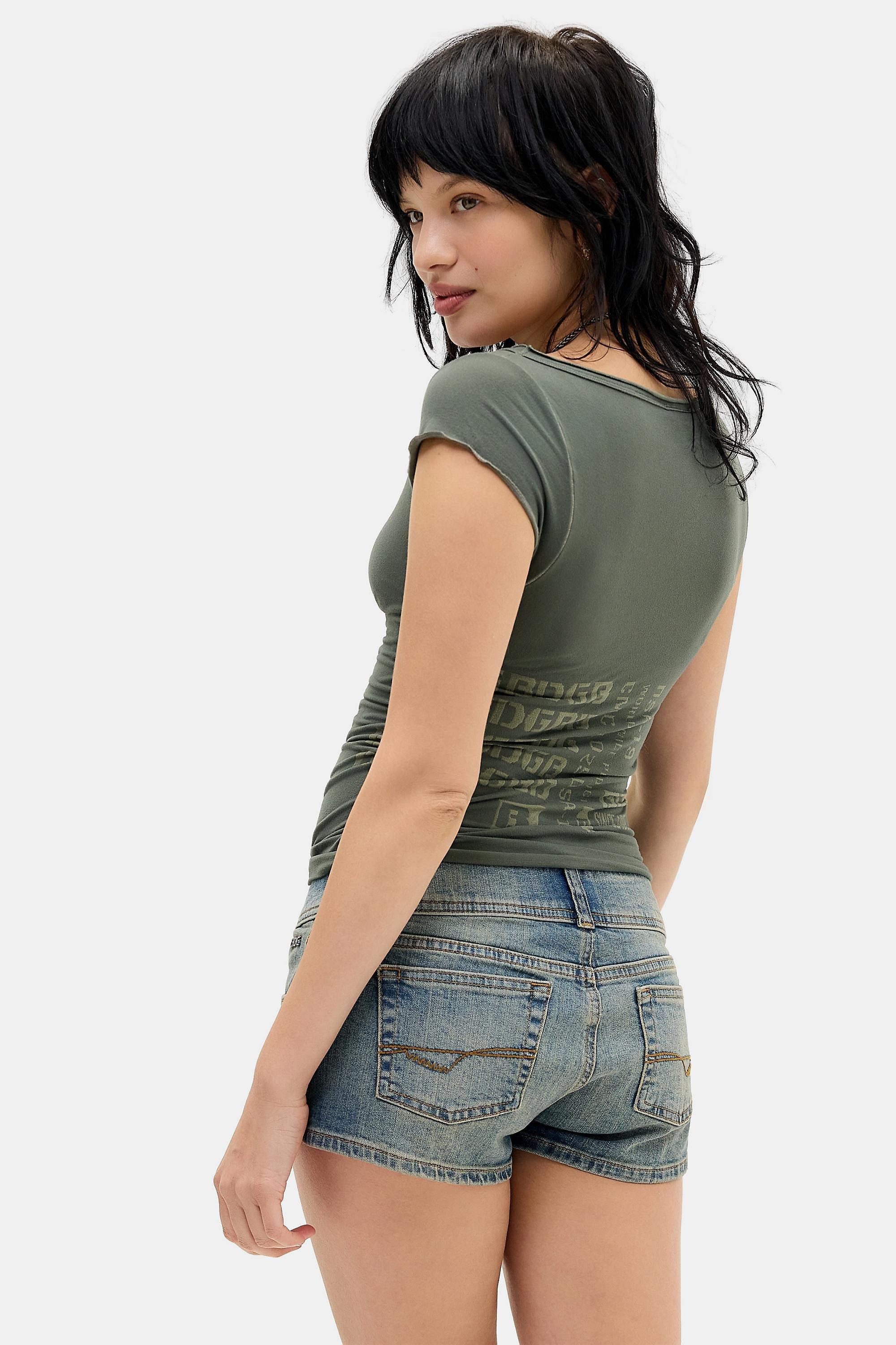 Blue Light Beg Billie Denim Mini Shorts, VINTAGE DENIM LIGHT, large image number 3