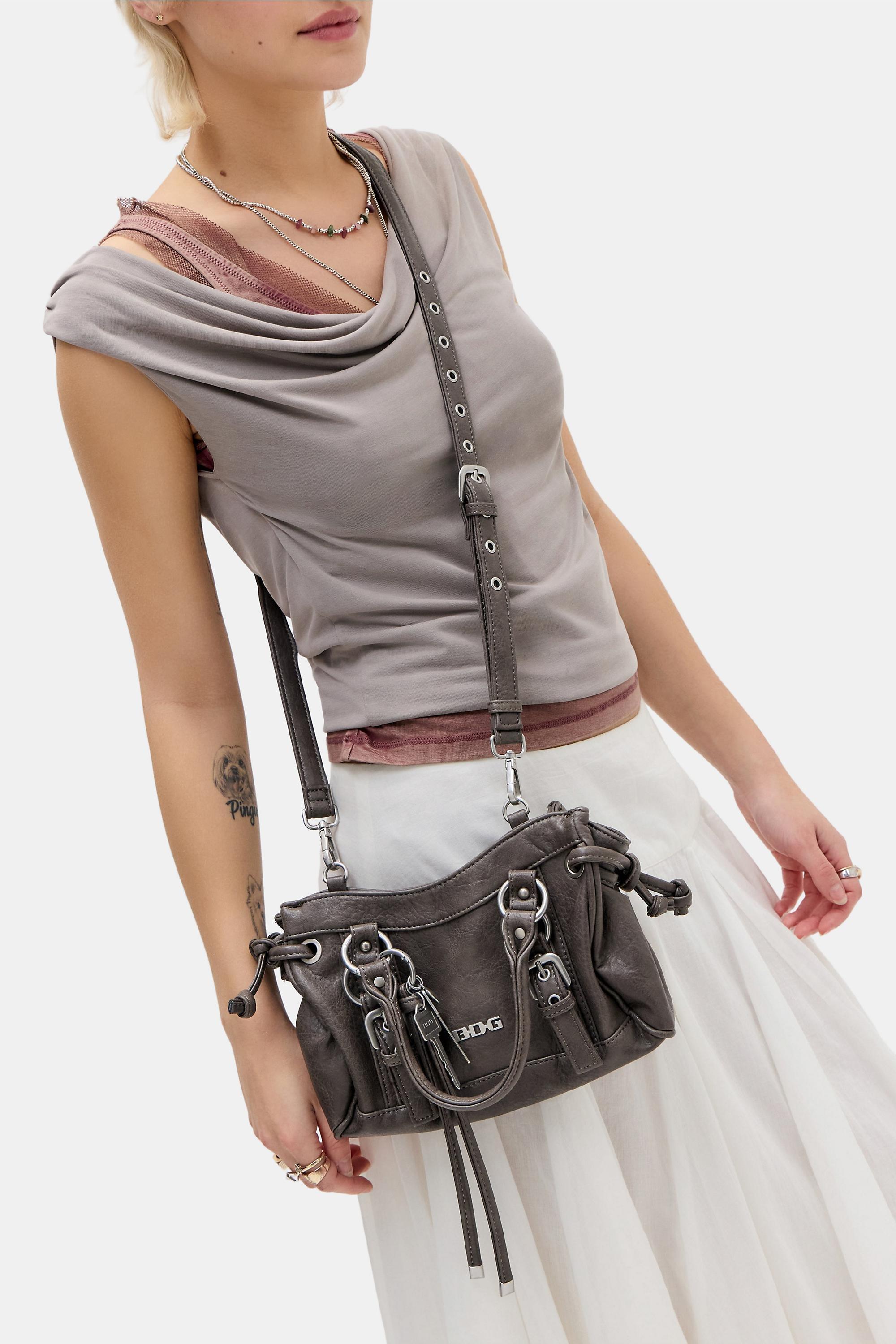 Grey Bdg Mini Jude Crossbody Bag, GREY, medium