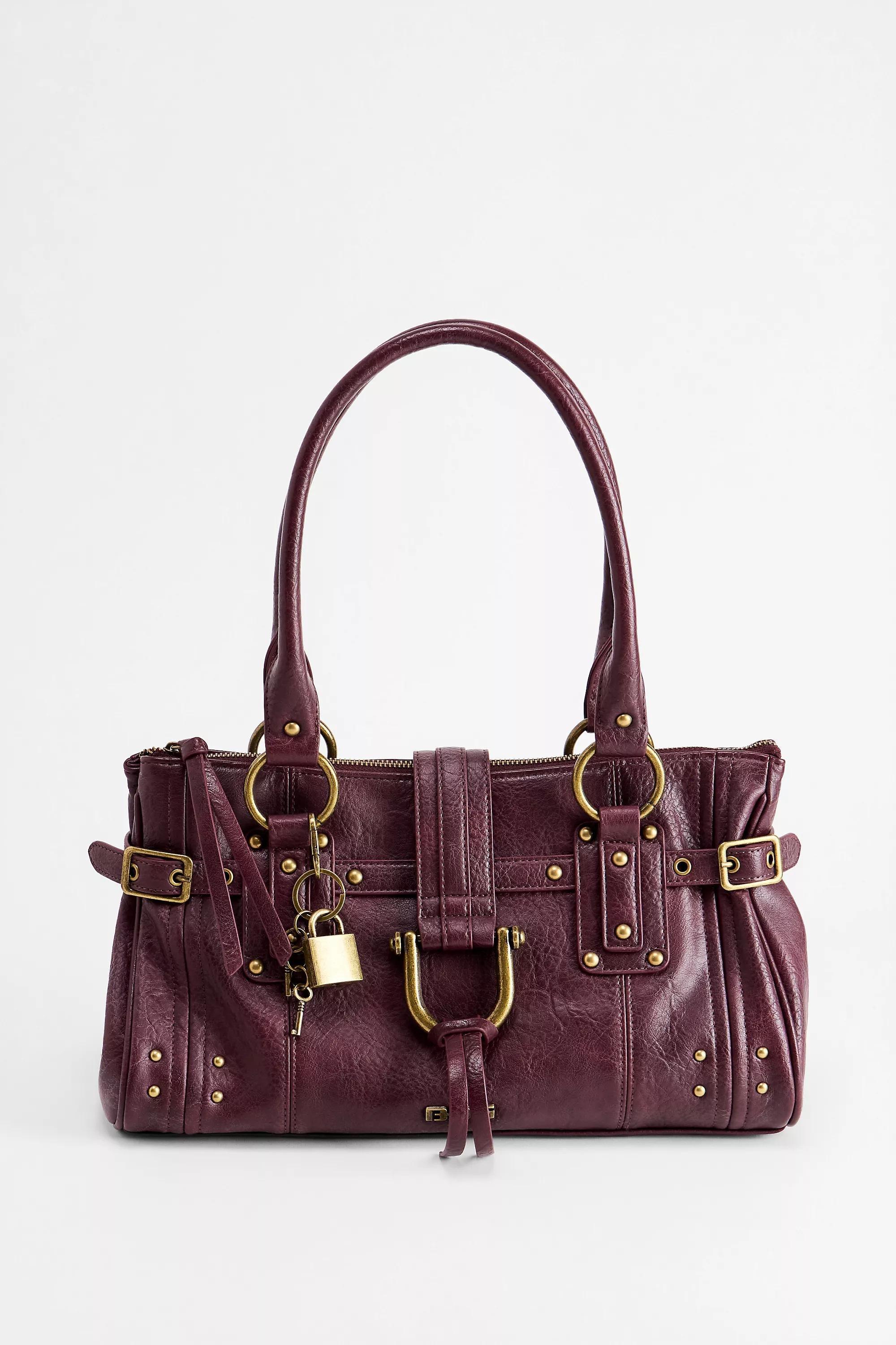 WINE BDG Karlie Lock Shoulder Bag, WINE, large image number 1