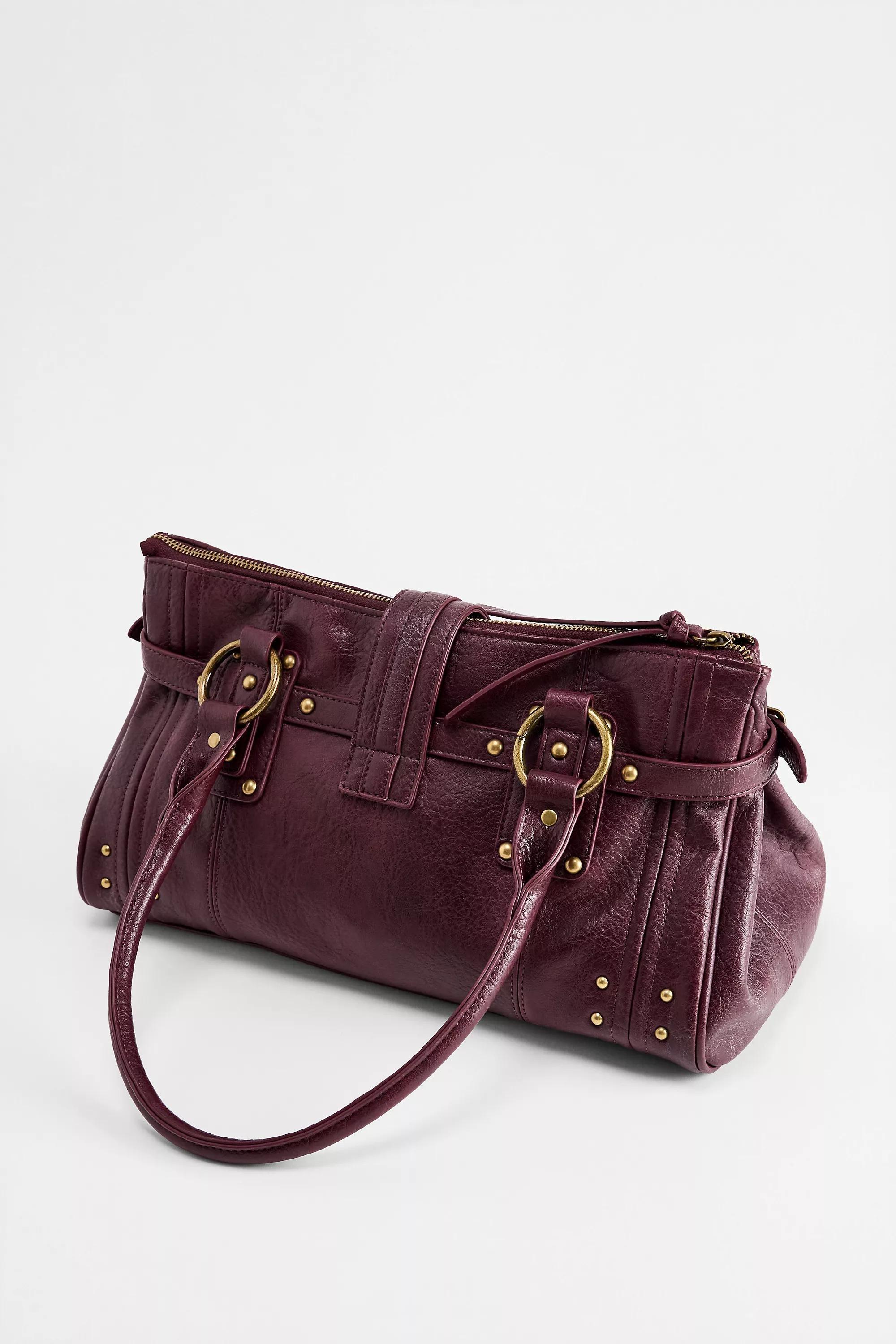 WINE BDG Karlie Lock Shoulder Bag, WINE, large image number 5