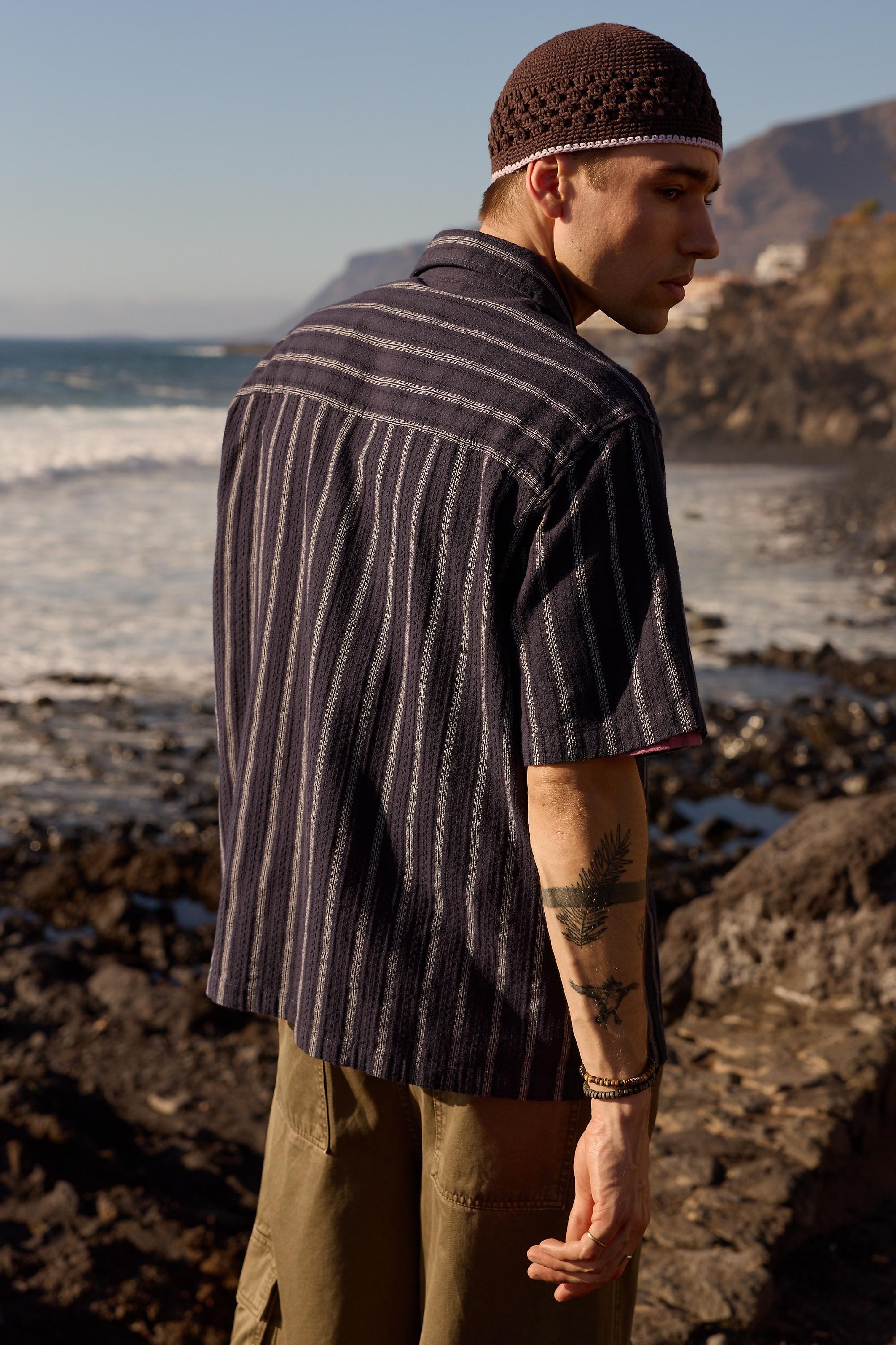 Navy Loom Navy Nico Shirt, NAVY, large image number 3