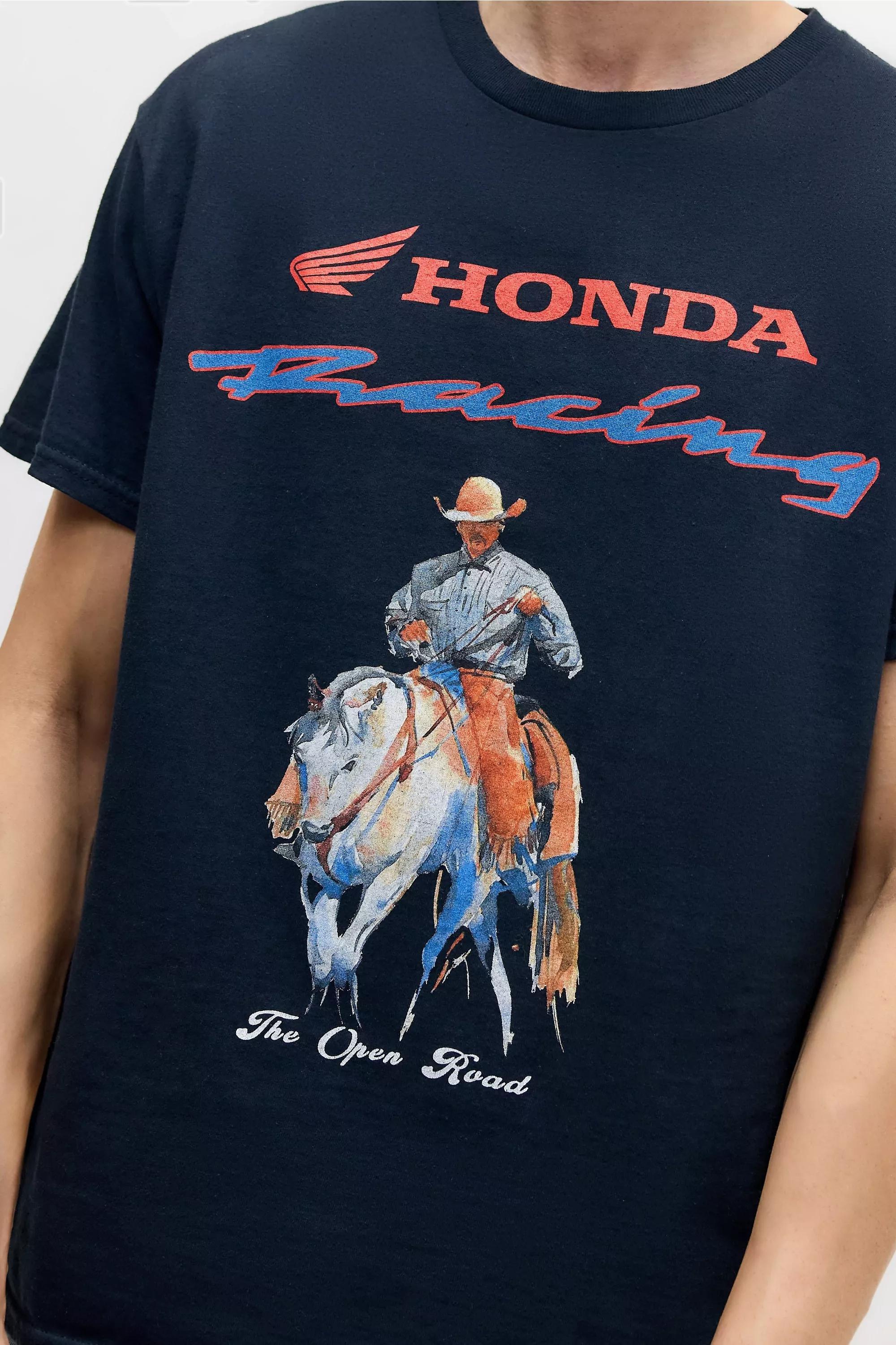 Black Uo Honda Racing T-Shirt, BLK, large image number 1