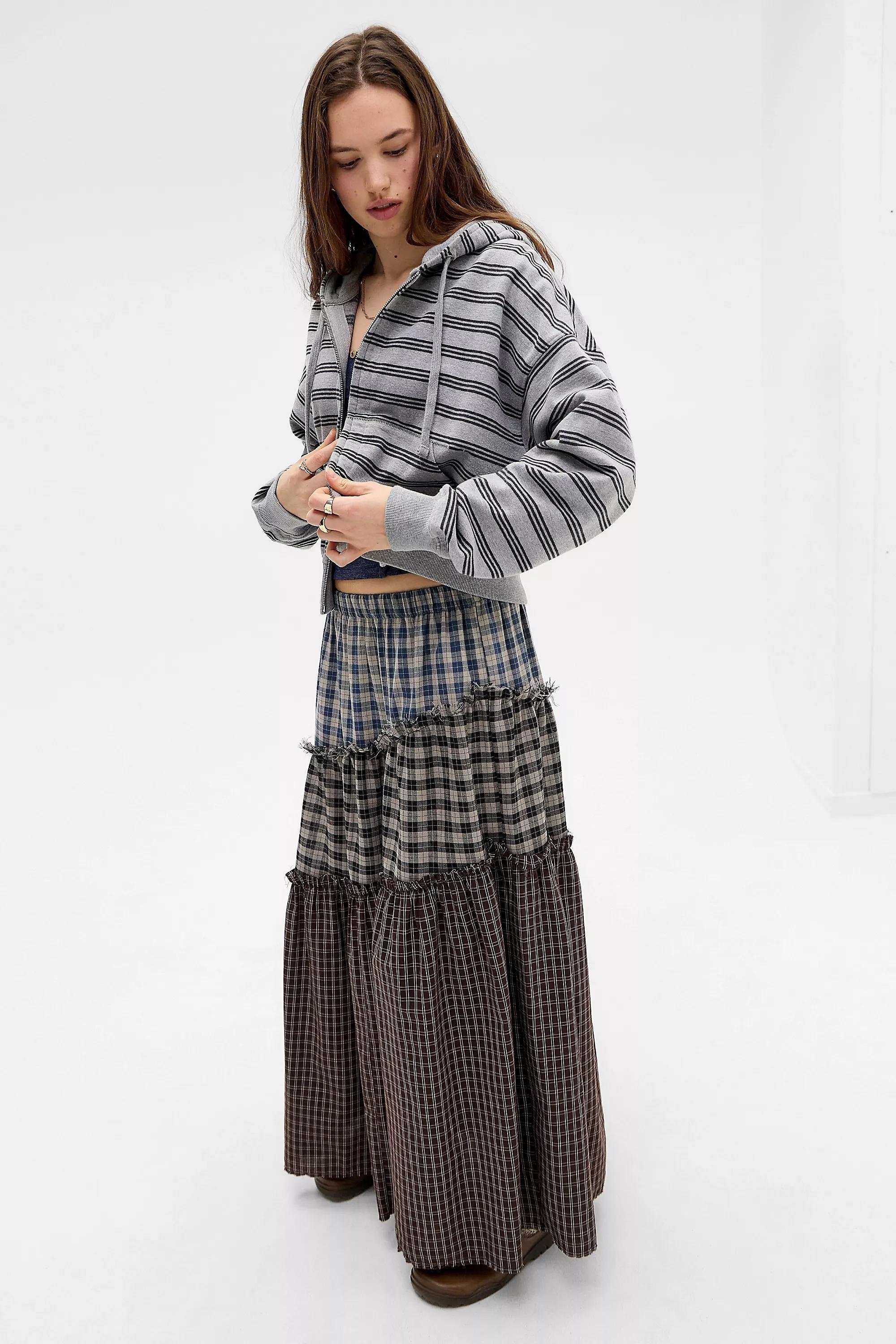 Grey Bdg Easy Stripe Hoodie, GR MOTIF, medium