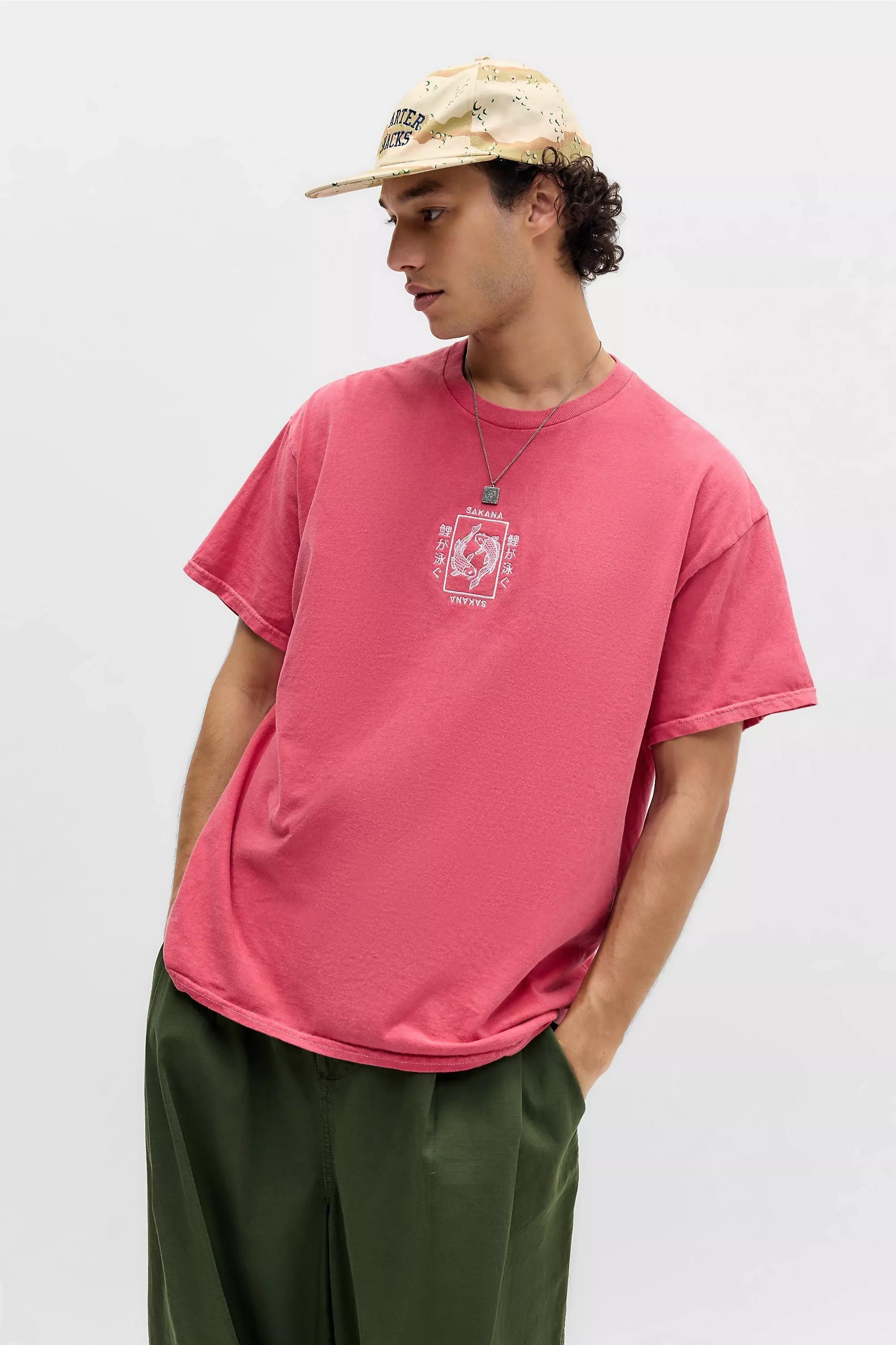 Red Uo Red Sakana T-Shirt, RED, large image number 0