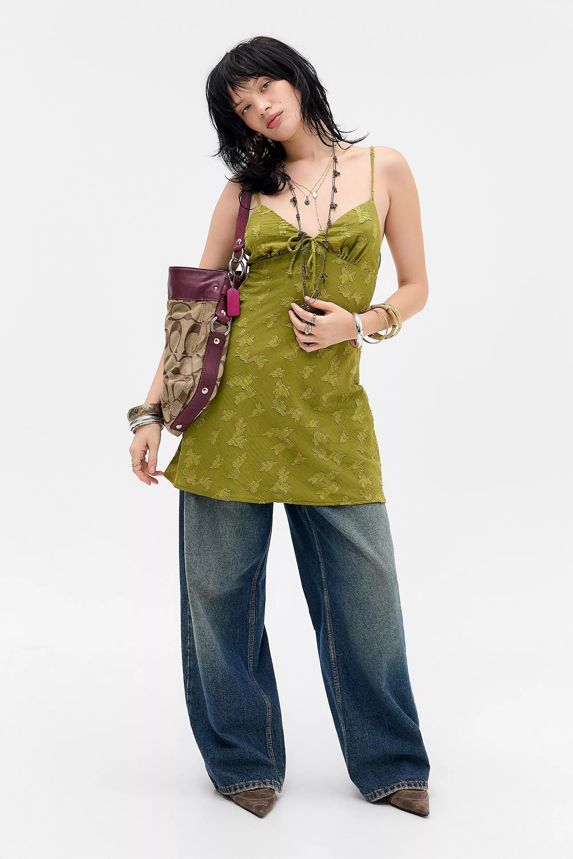 Khaki Kiss The Sky Uo Khaki Petal Mini Dress, KHAKI, large image number 1