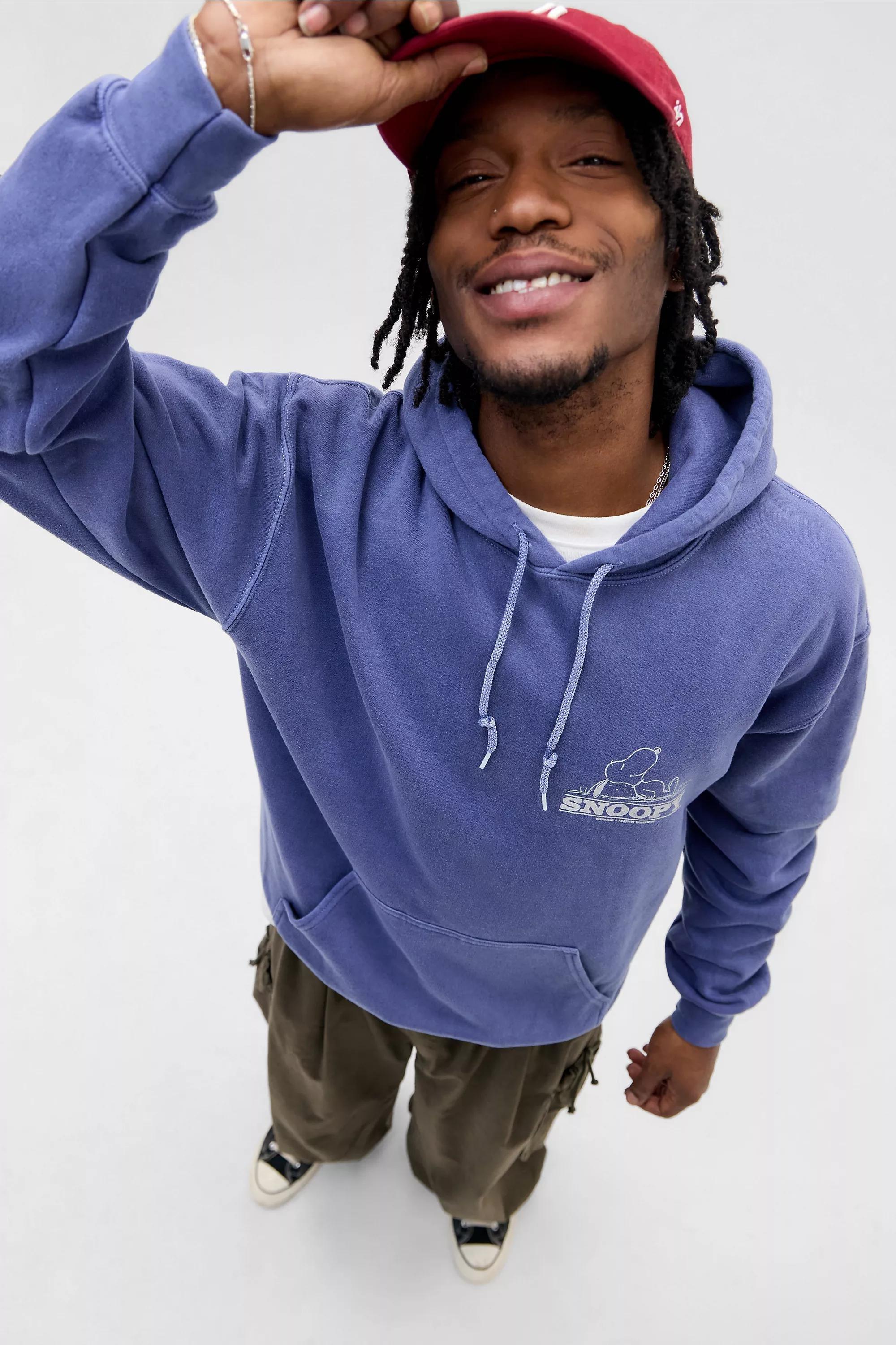 Navy Uo Navy Sleepy Snoopy Hoodie, NAVY, medium