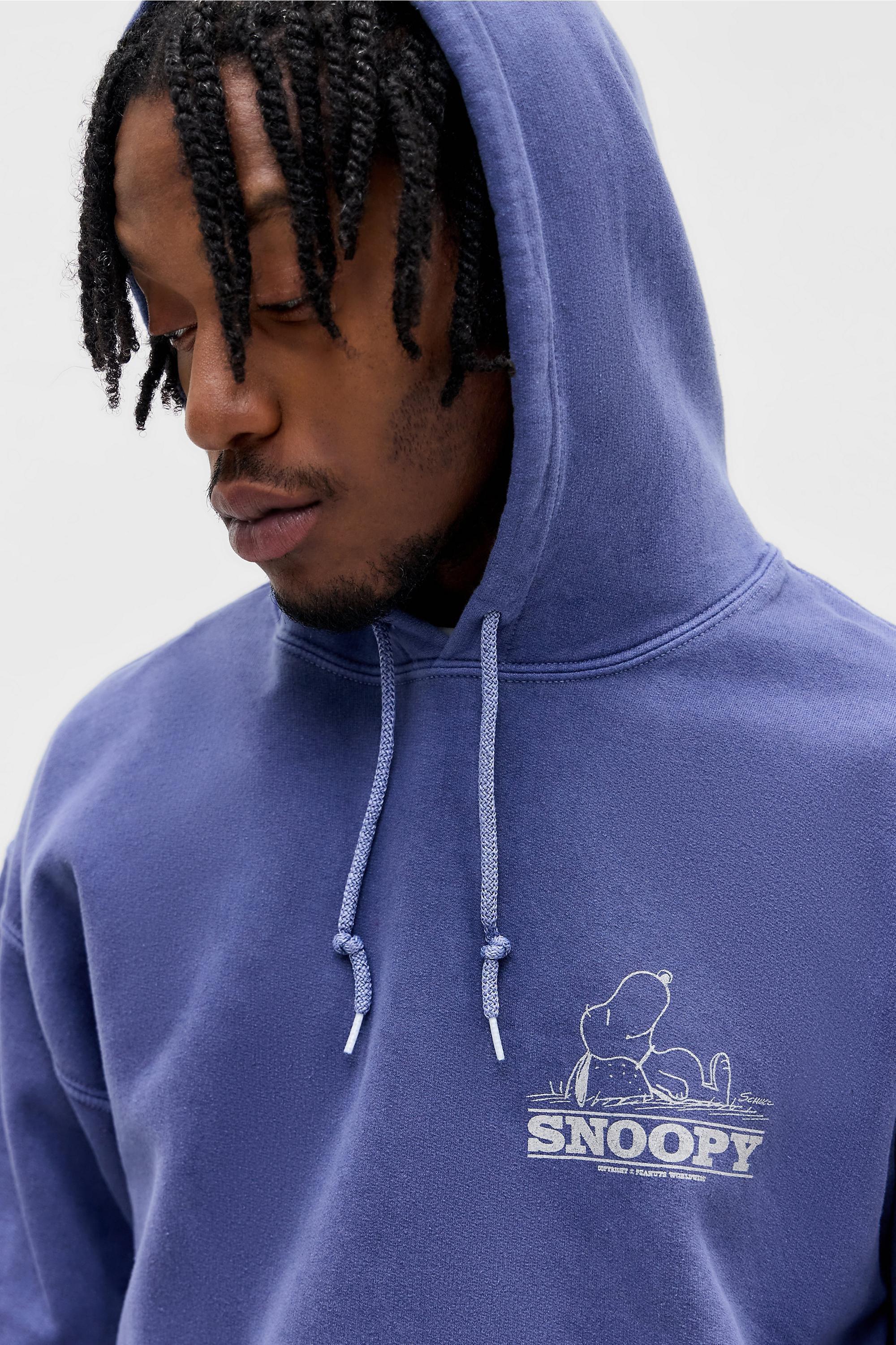 Navy Uo Navy Sleepy Snoopy Hoodie, NAVY, large image number 3