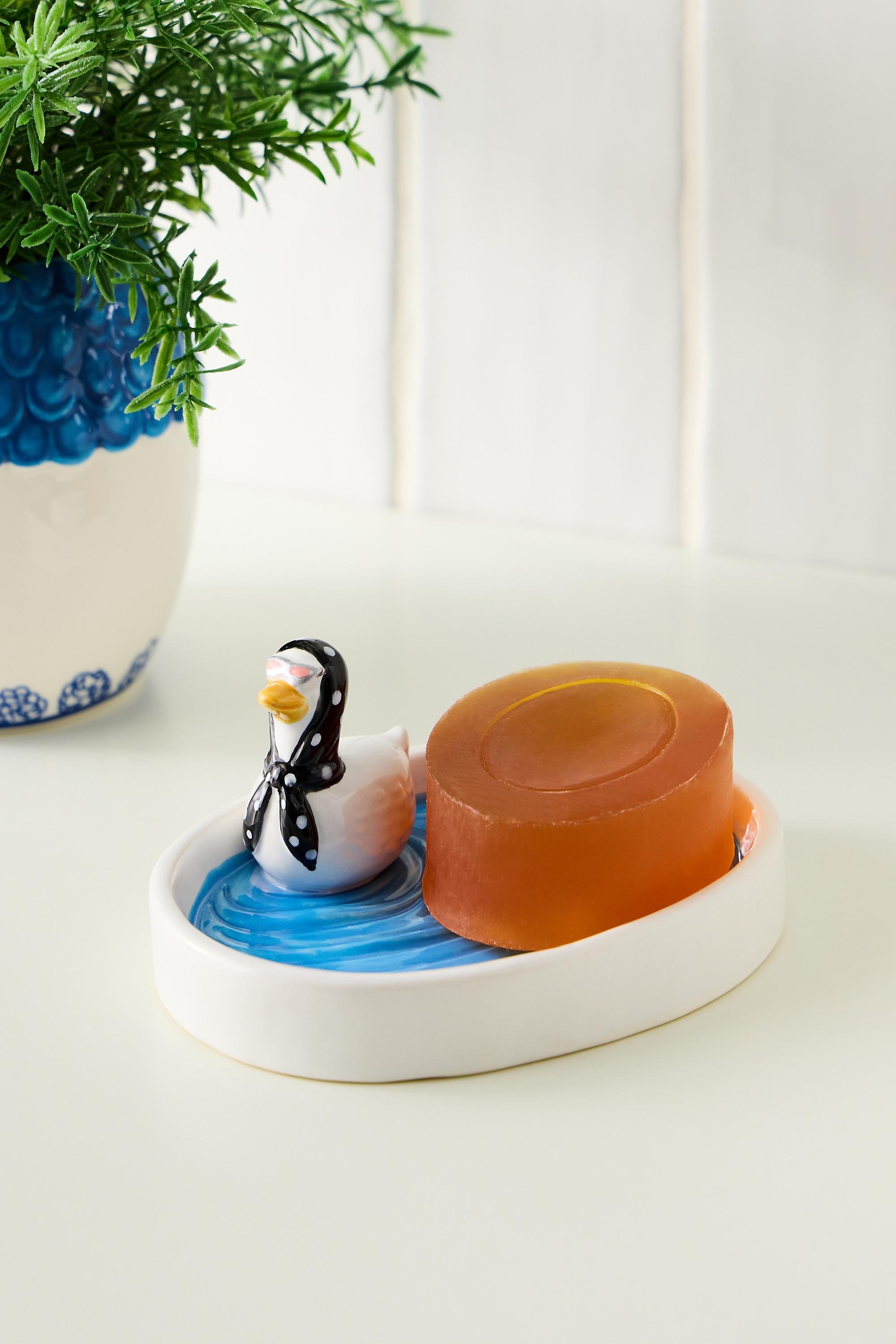 White Silly Goose Soap Dish, WHT, large image number 2