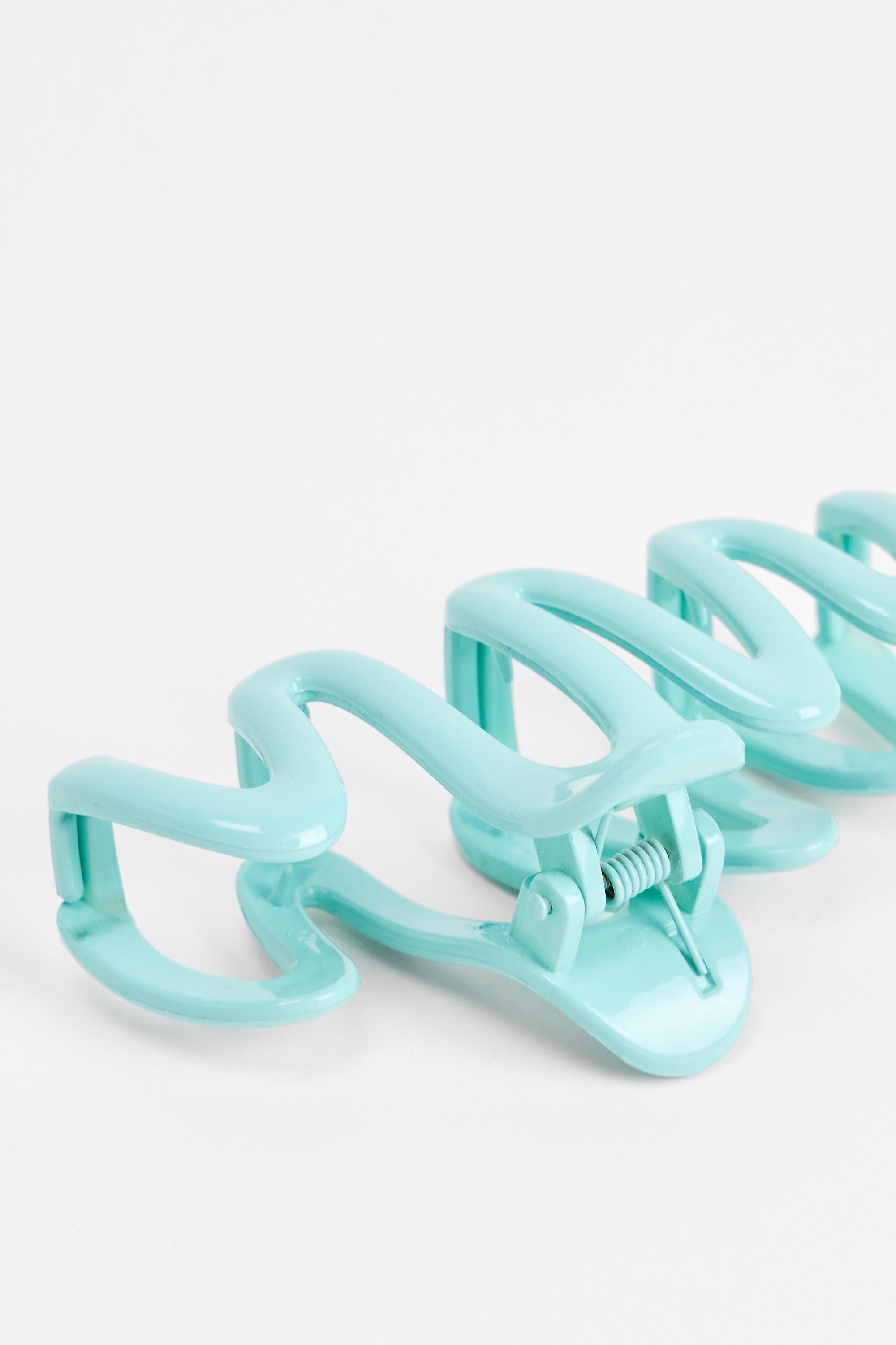 Blue Uo Wiggle Claw Clip, BLUE, medium