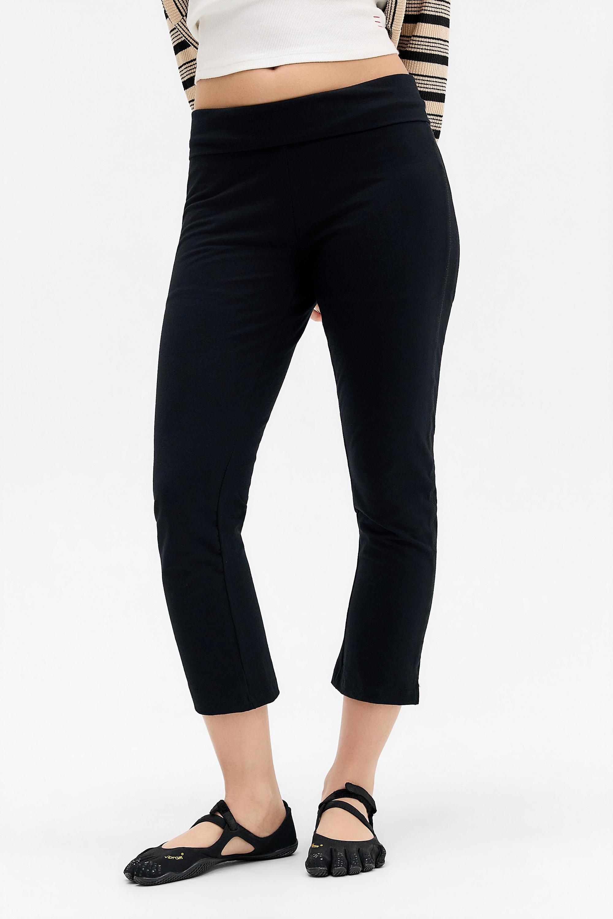 Black iets frans... Kali Fold over Capri Trousers, BLK, medium