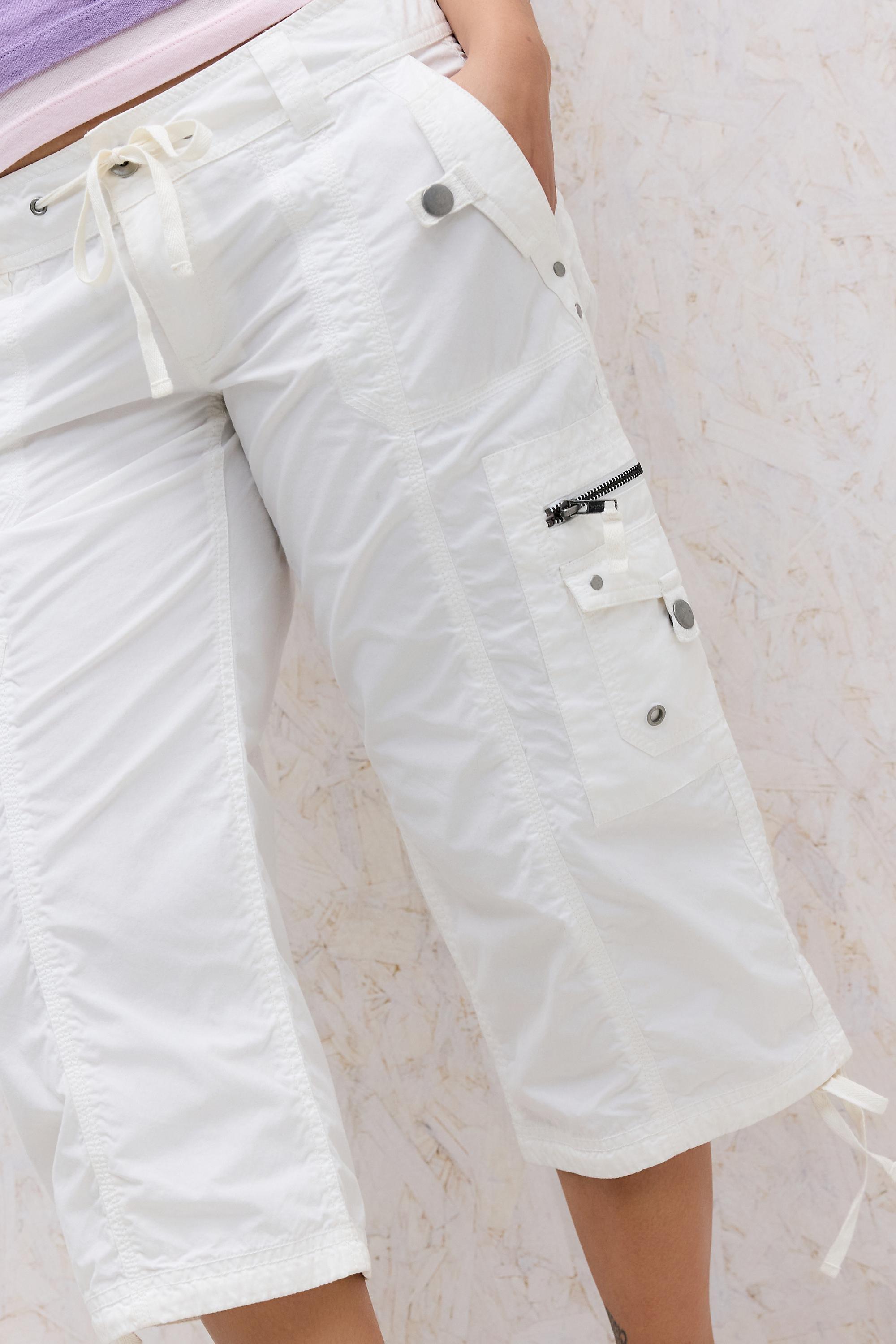 White Bdg Cleo Capri Trousers, WHT, large image number 4
