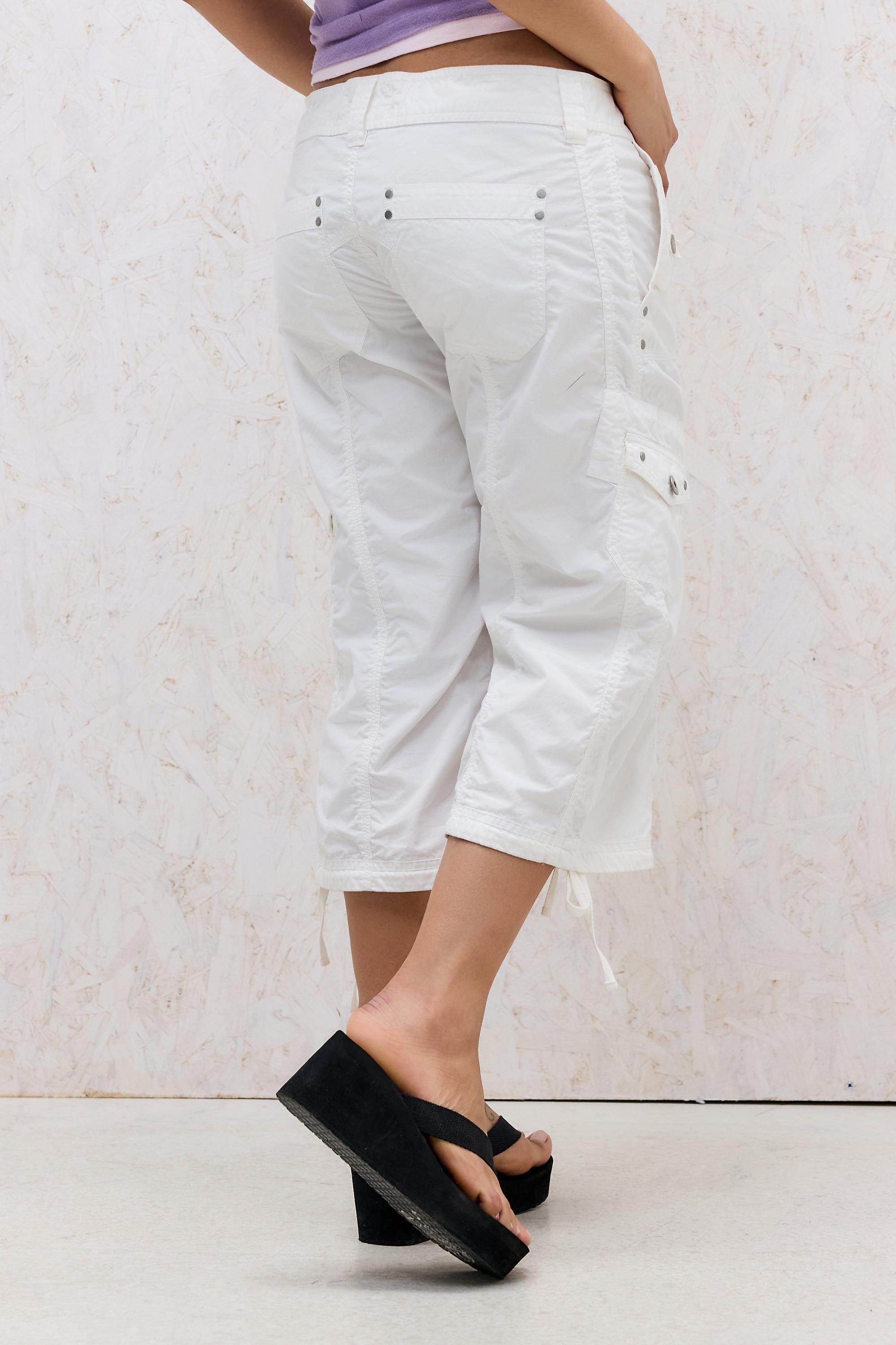 White Bdg Cleo Capri Trousers, WHT, large image number 5