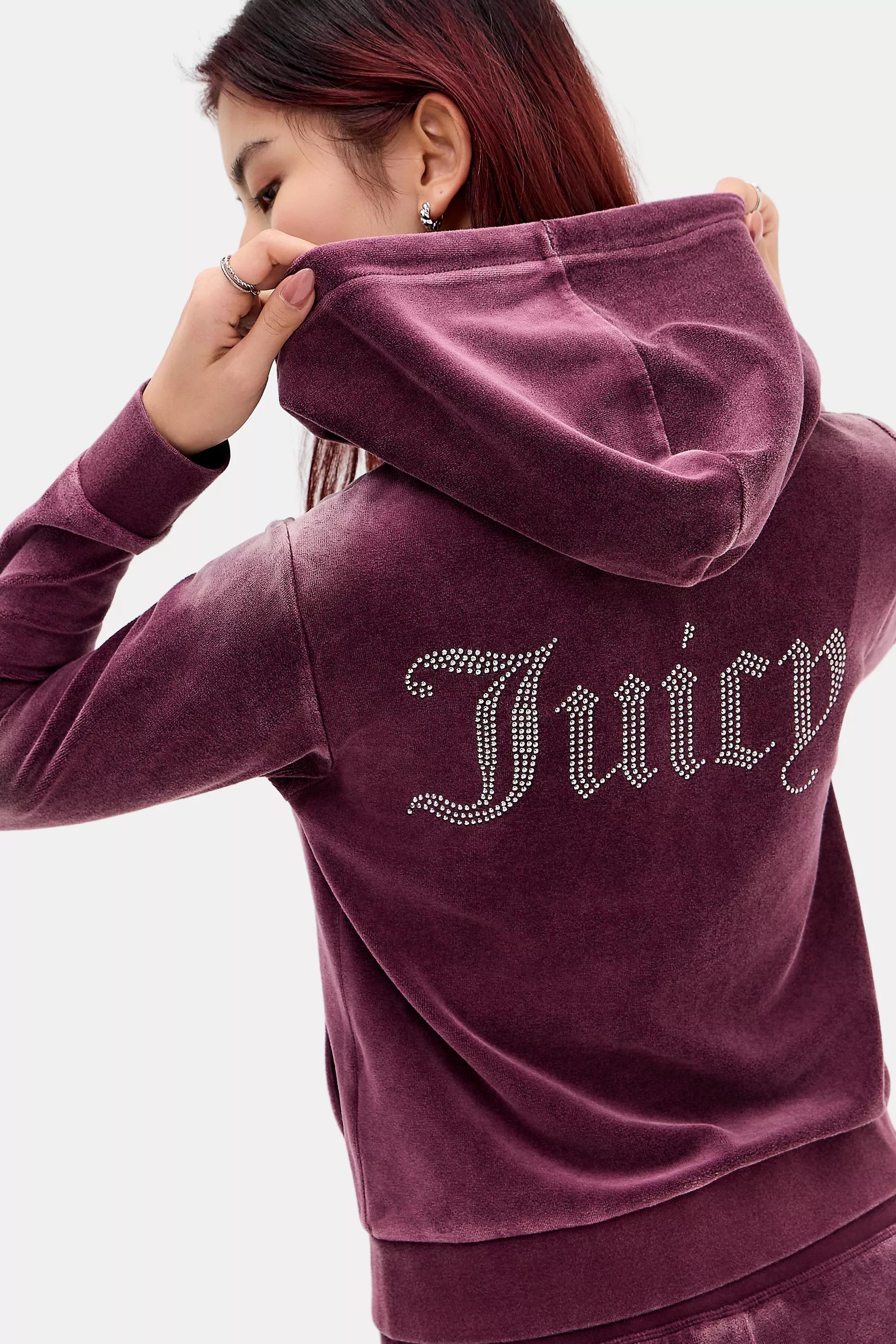 Red Jc Uoex Washed Velour Win, WINE, medium