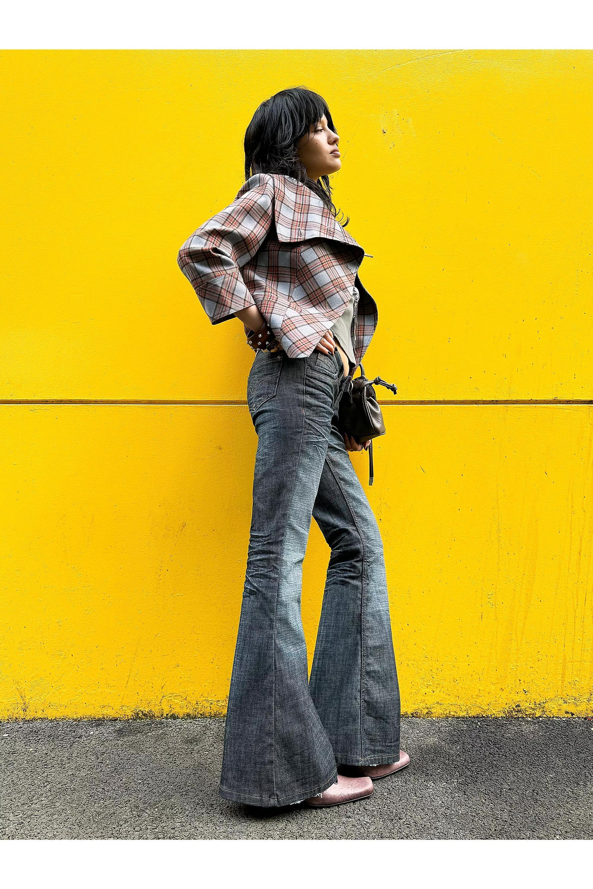 VINTAGE DENIM DARK BDG Miko Low Rise Skinny Bootcut Jeans, VINTAGE DENIM DARK, large image number 0