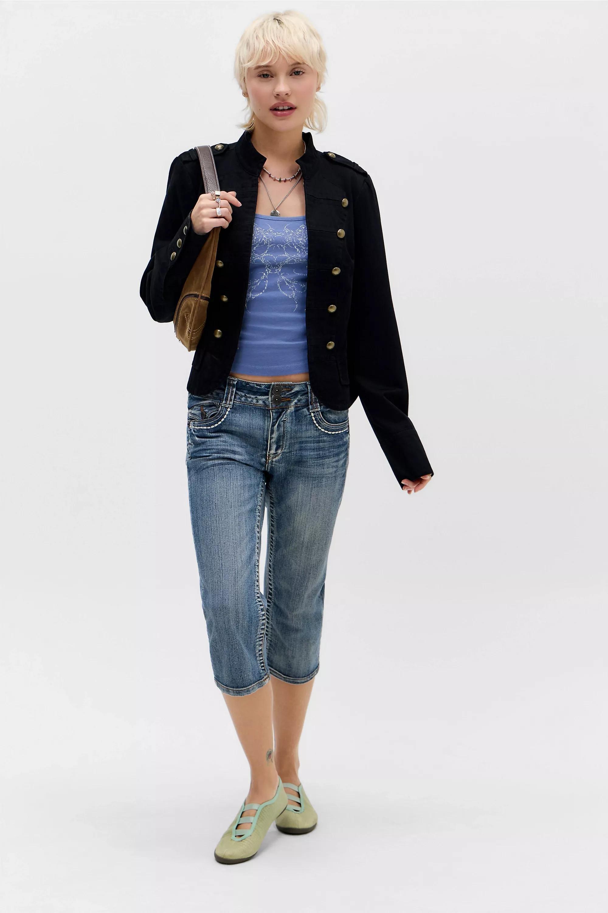 Blue Uo Blue Tattoo Grunge Tank Top, BLUE, medium