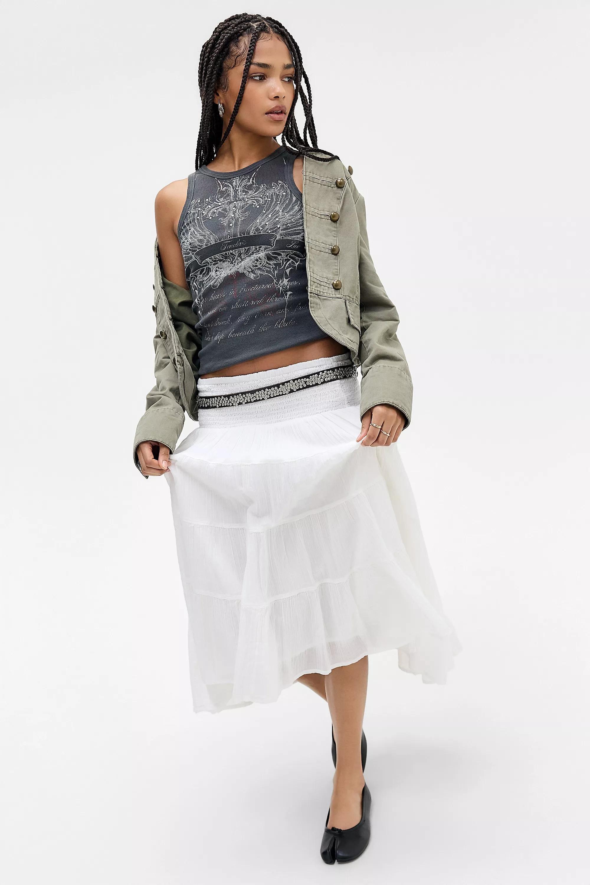 Black Silence + Noise Restless Grunge Tank Top, BLK, large image number 2