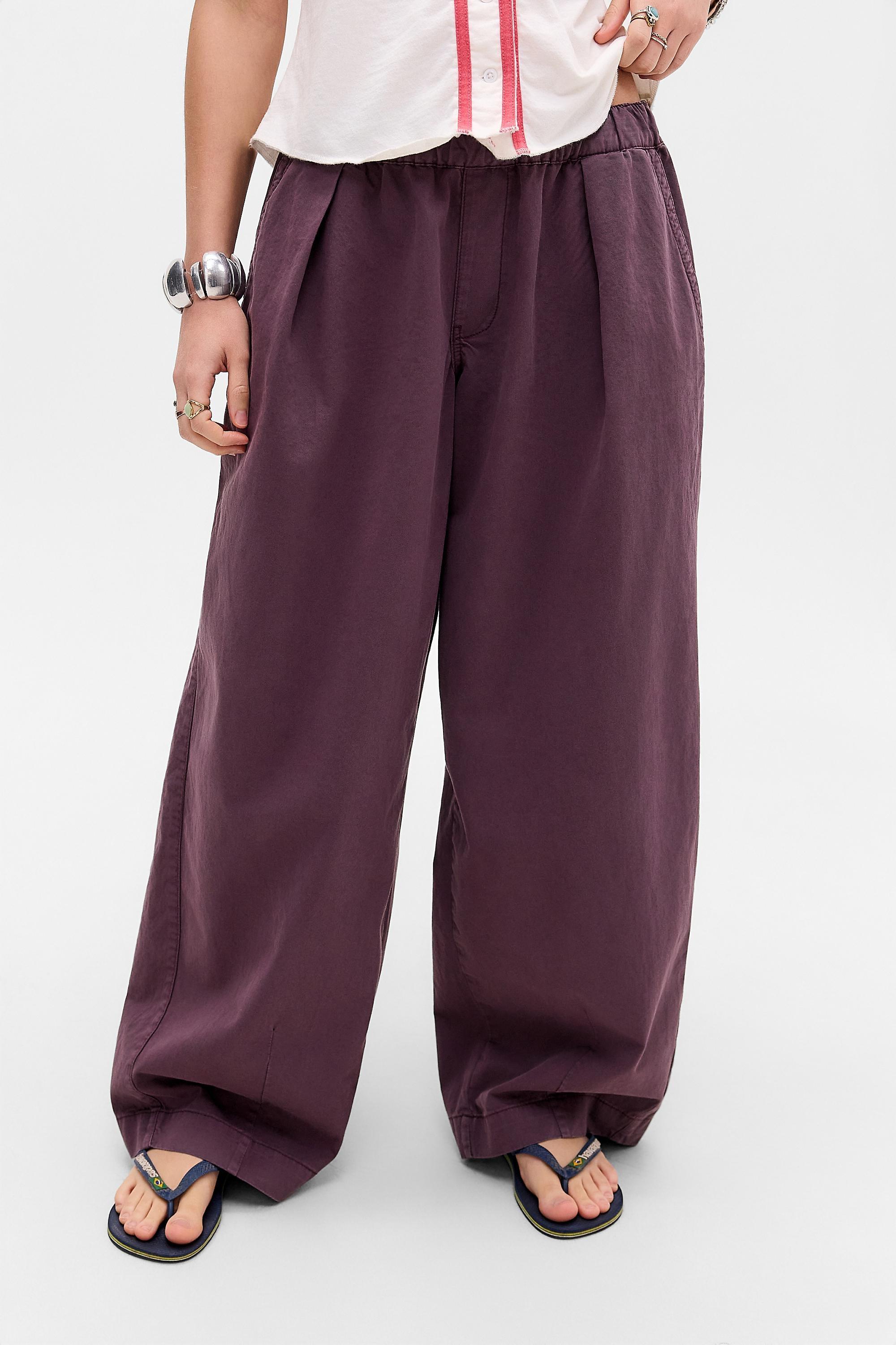 Purple Bdg Bobbi Baggy Cocoon Trousers, A301_0259, large image number 0